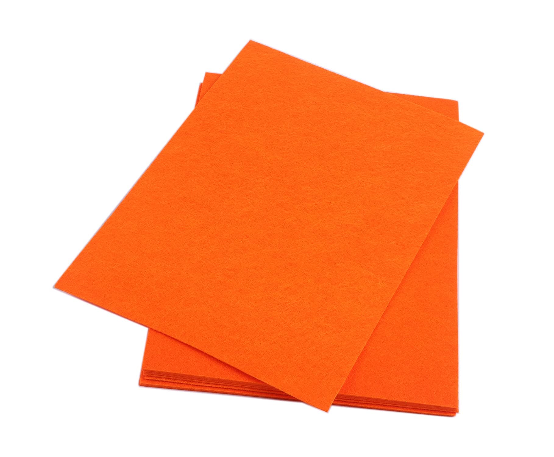 YYCRAFT Thick Stiff Felt Sheets Thick Felt 9 Inch X 12 Inch (Thickness:3.2mm) - 10 Pcs Pack, Orange