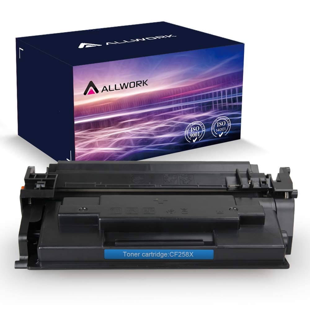 Allwork Compatible Toner Replacement for HP CF258X 58X CF258A 58A (no chip) M404n M404dn M428fdw Toner works with HP Laserjet Pro M404n M404dn M404dw HP Laserjet Pro MFP M428fdw M428fdn M428dw Printer