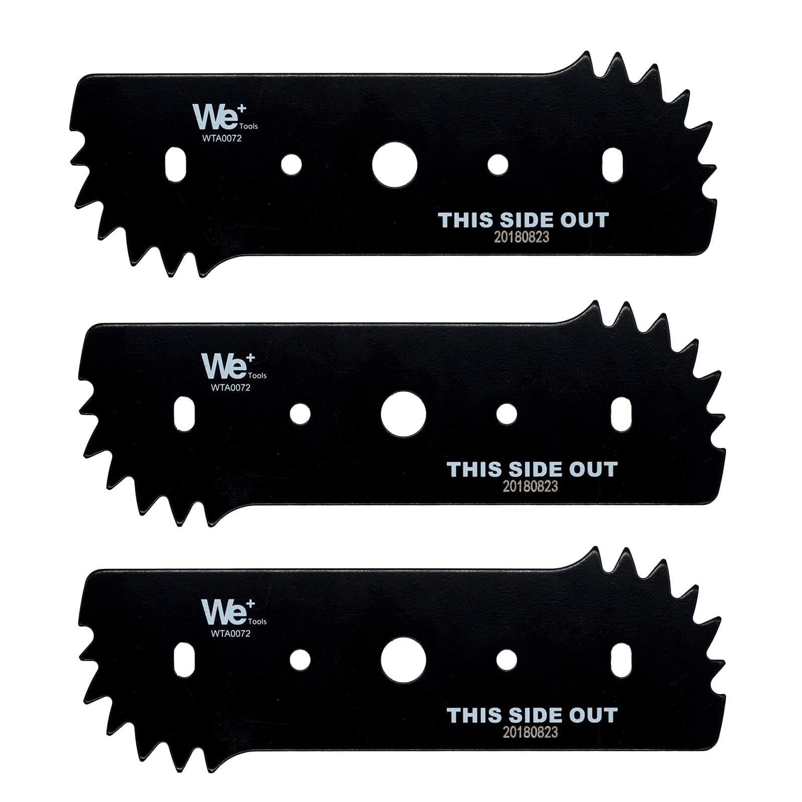 3-Pack High Carbon Steel Replacement Edger Blades | 4.8 Star Rated for Long Lasting Sharpness | Fits Worx WG896 WG895, Craftsman, WA0034, 50018386, DeWalt DCED400