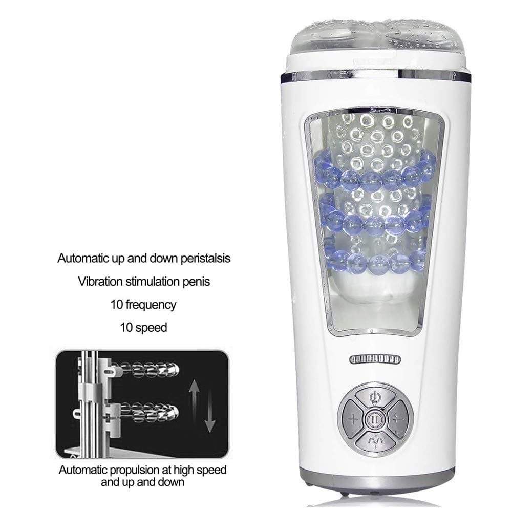 Damidel 10 Pattern Male Automatic Piston Cup Sucking 280 Times/Min 360° Wrap Tight Electronic Massage Cup Male Toy