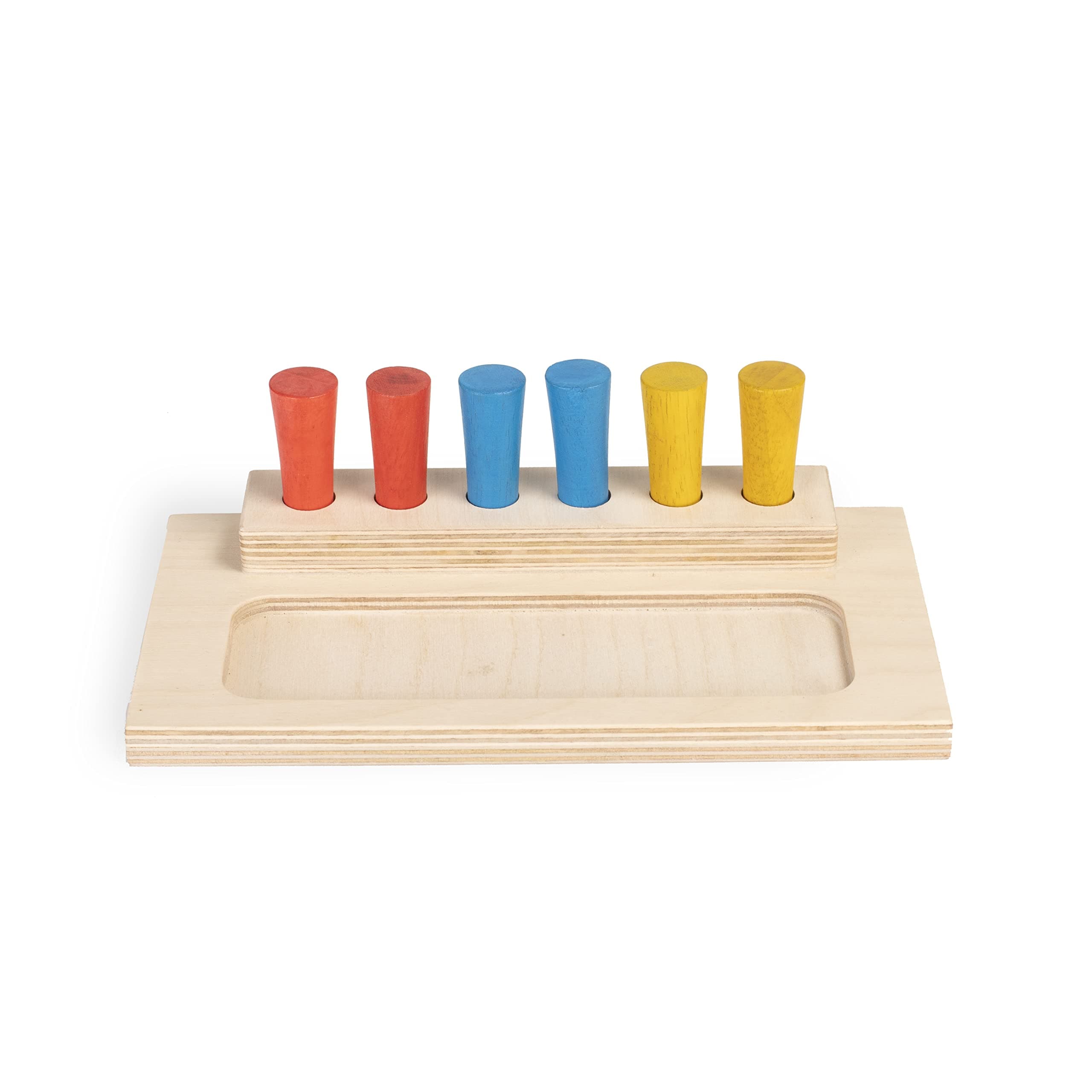 Poco Nido Peg Board | Montessori Learning | Motor Skills; Brain Development; Hand Eye Coordination; Grasping, Colour Recognition; Size Discrimination, Patterns | Sensory Learning | Age: 12 mths+