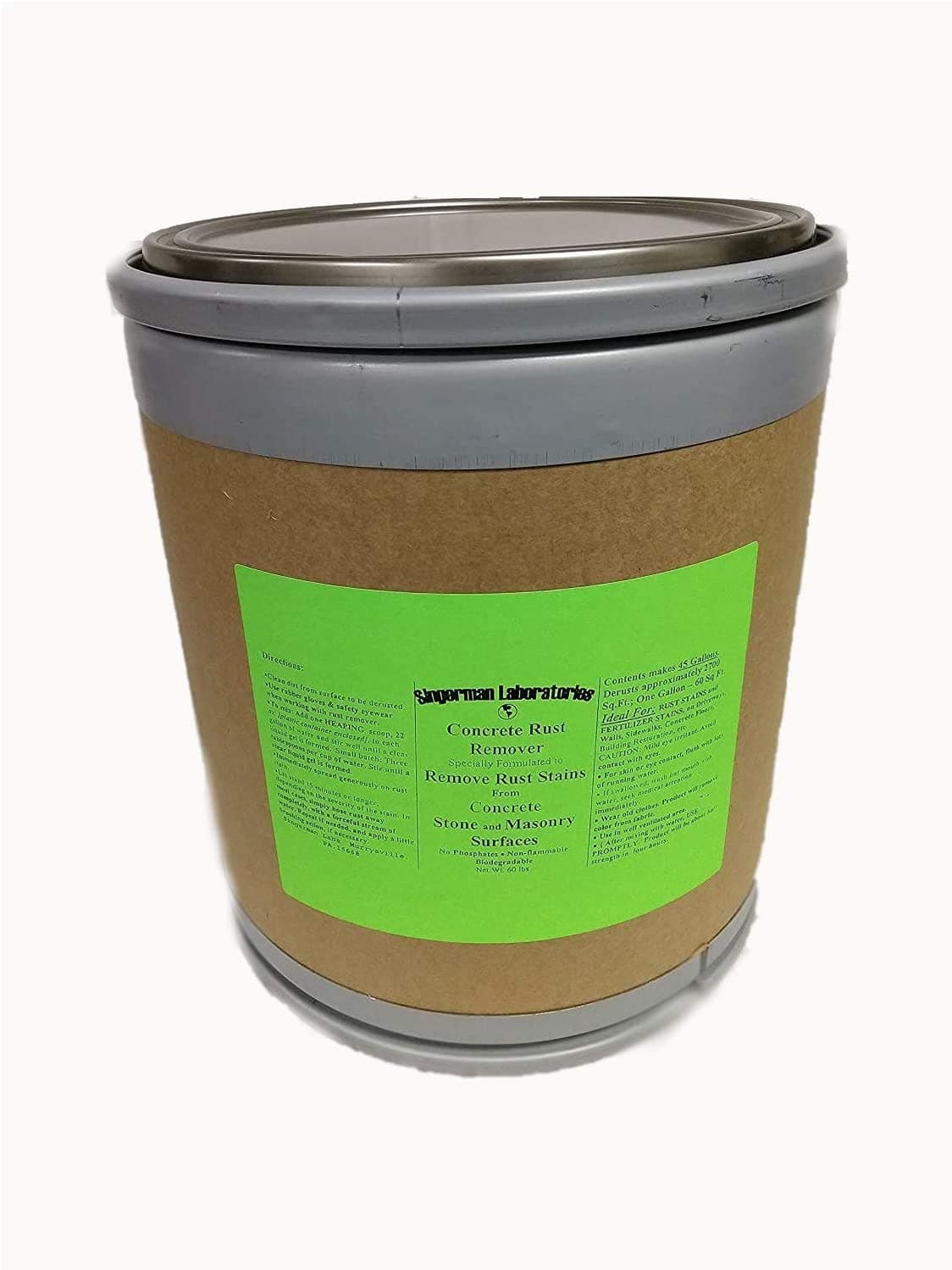 Rust Remover for Concrete (60 lb. Drum makes 45 gallons)