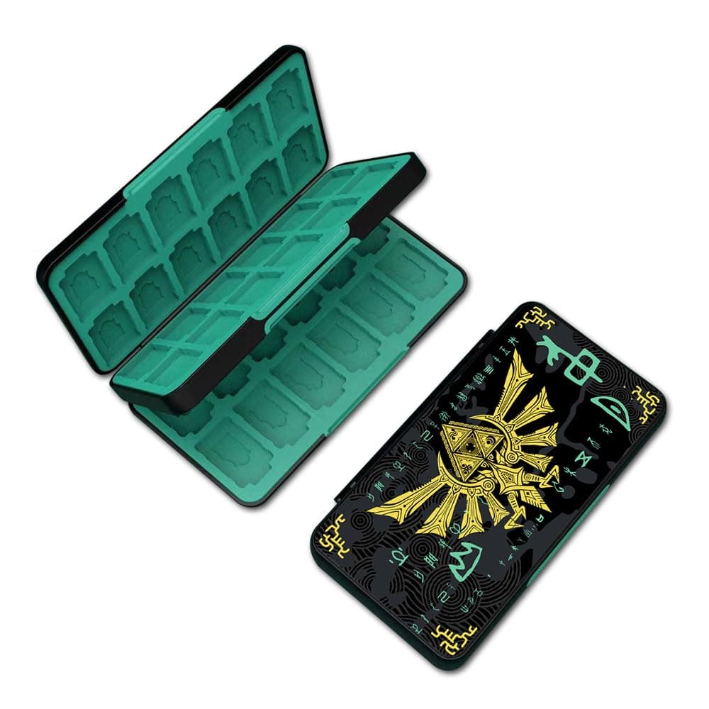 - PERFECTSIGHT 48 Switch Game Card Case for Nintendo Switch OLED/ Lite, Cute Switch 2 Game Holder Cartridge Case for Game Cards and SD Cards, Kawaii Portable Compact Storage Box, Black Kingdom