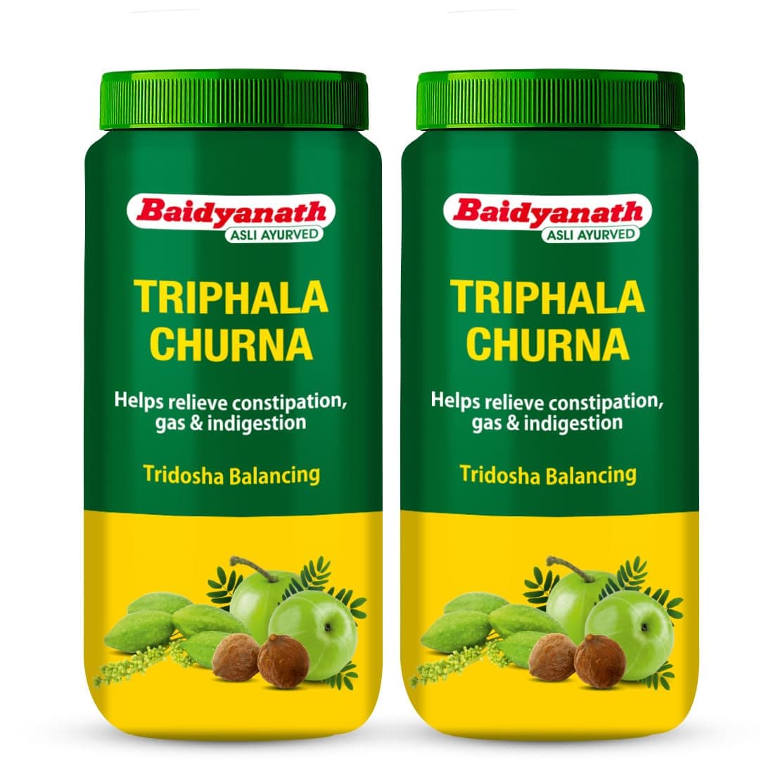 Triphala Churna | Helps Relieve Constipation | Quick Acidity & Gas Relief | Enriched With Amla - 500Gms (Pack Of 2)