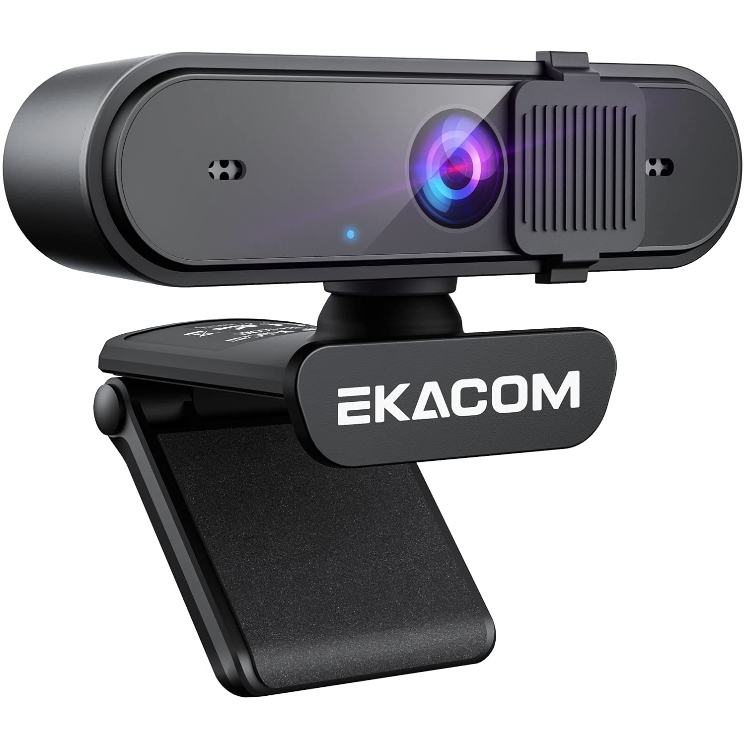 EKACOM 1080P HD Webcam with Microphone, Software Control & Privacy Cover, Auto Focus, 360° rotating camera head for Online Classes, Conference, Video Call, Compatible with PC/Mac/Linux (K20E)