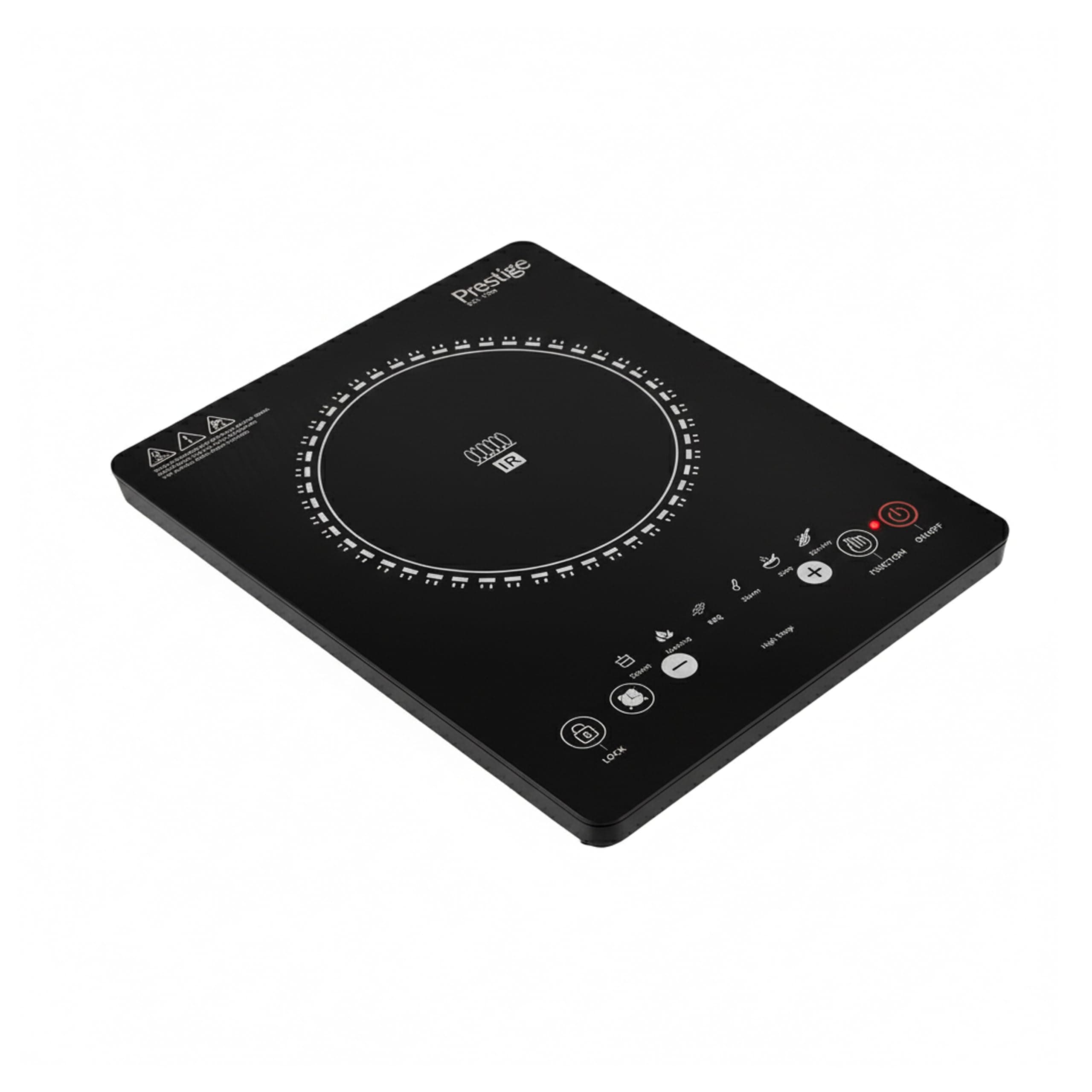 Prestige Infrared Single Cooktop, 2000 Watts, 8 Digital Temp Control, Black Crystal Plate, 220-240V, 50-60Hz, Touch Control. -Pr7505