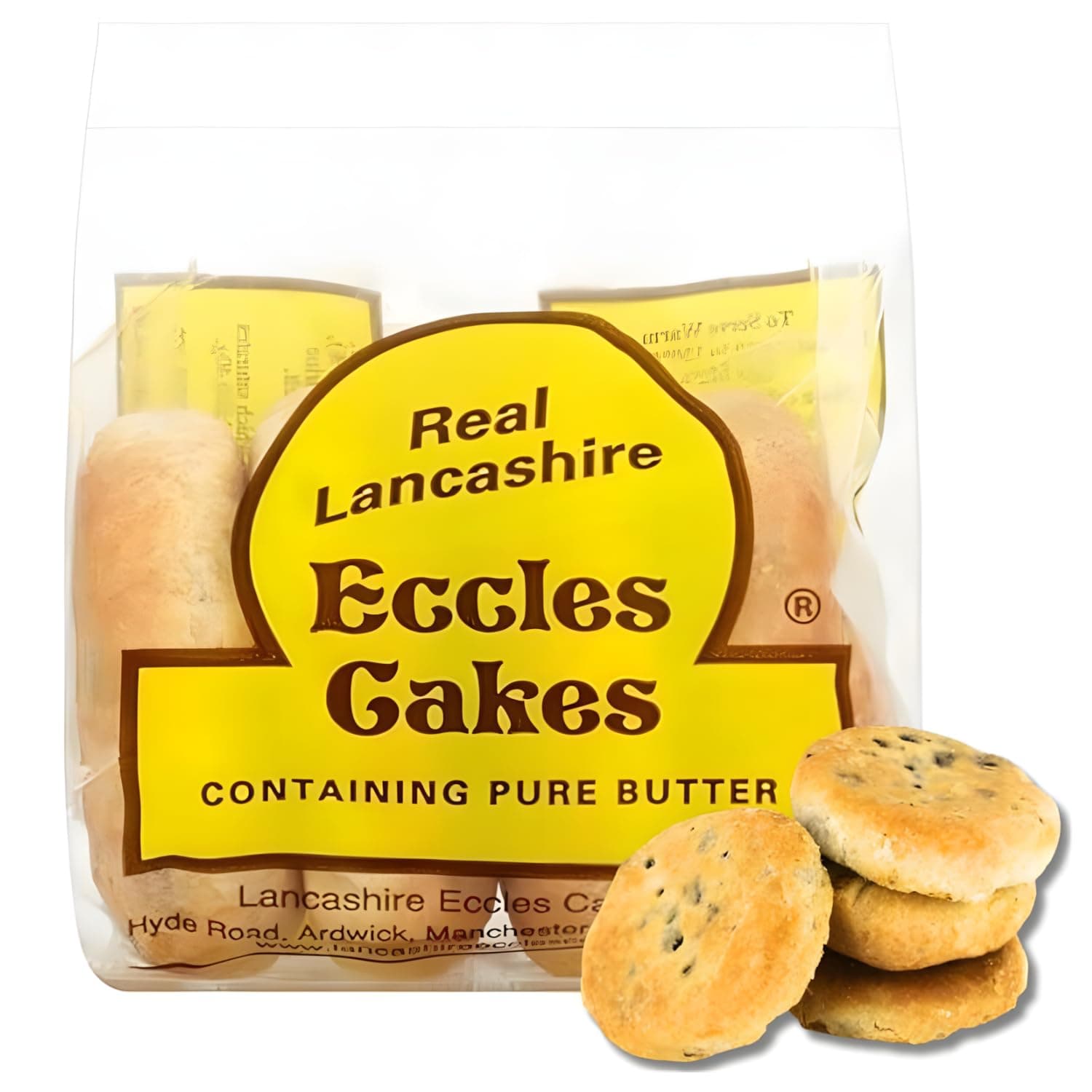 Real Lancashire Eccles Cakes, 4 x 37.5g