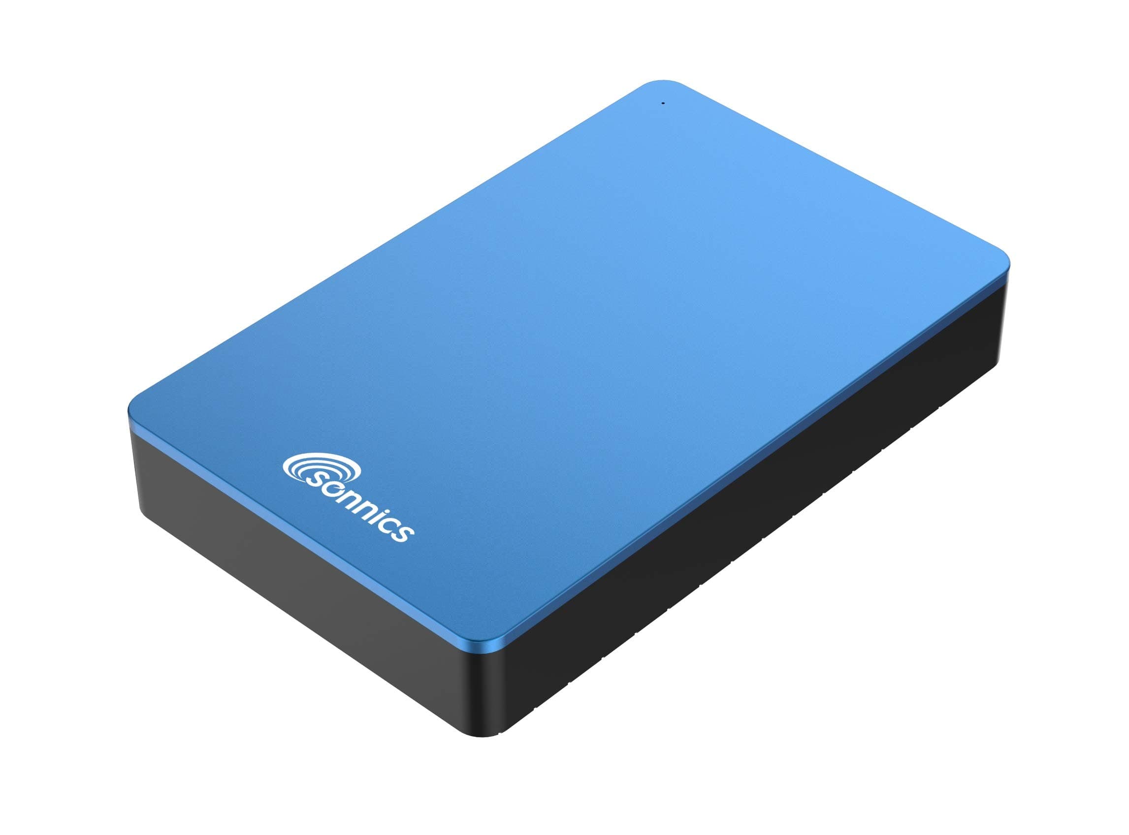 Sonnics 4TB USB 3.0 External Hard Drives for Windows PC, Mac, Xbox One & PS4, Blue