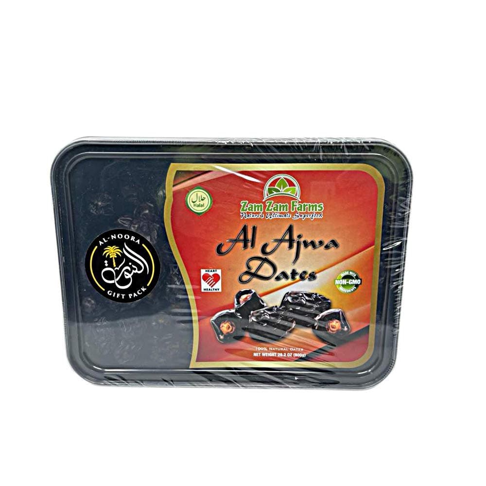 Al Ajwa Dates 800g No 1 Quality Dates imported from Saudi Arabia with AL-NOORA GIFT WRAP PACK