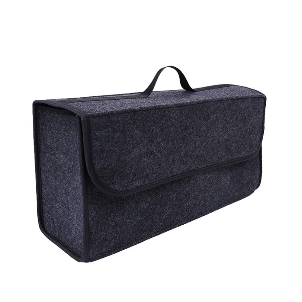 AuthticarCar Soft Storage Box Trunk Bag Travel Storage Organizer Holder Car Accessories Deep Grey