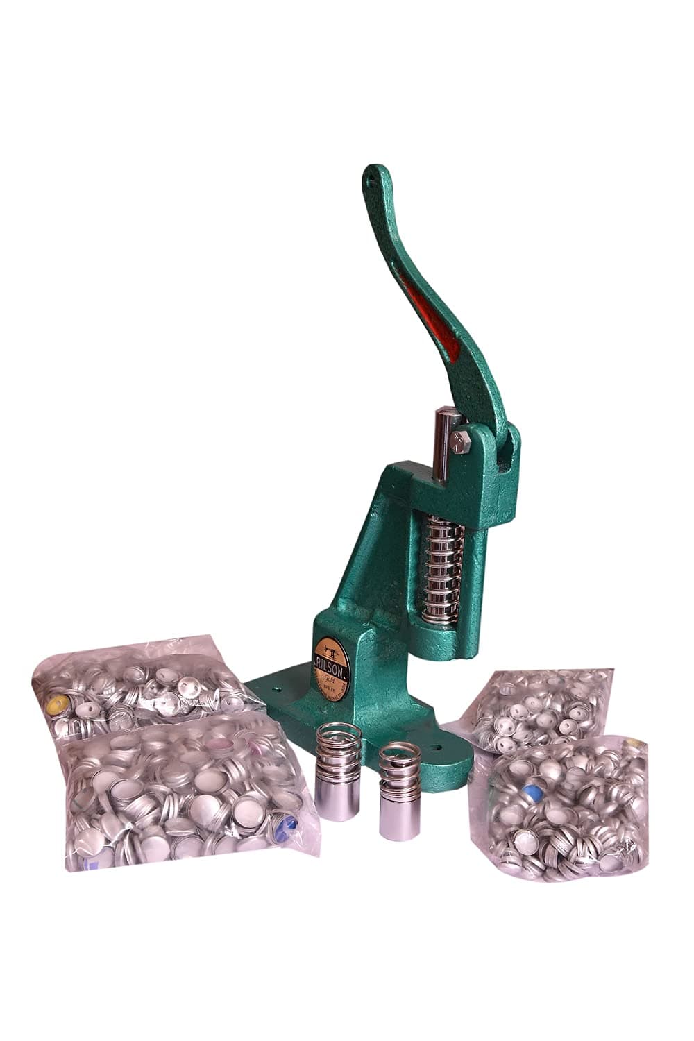 - Rilson Cast Iron Heavy Duty Fabric Button Making/Moulding/Pressing Machine with 2 Steel Dyes and 1500 Shells