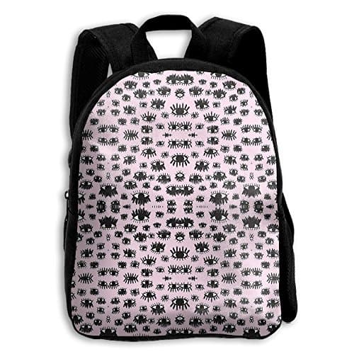 Toddler Backpack Illustration Drawing Eye Pattern Kids Backpack School Bag