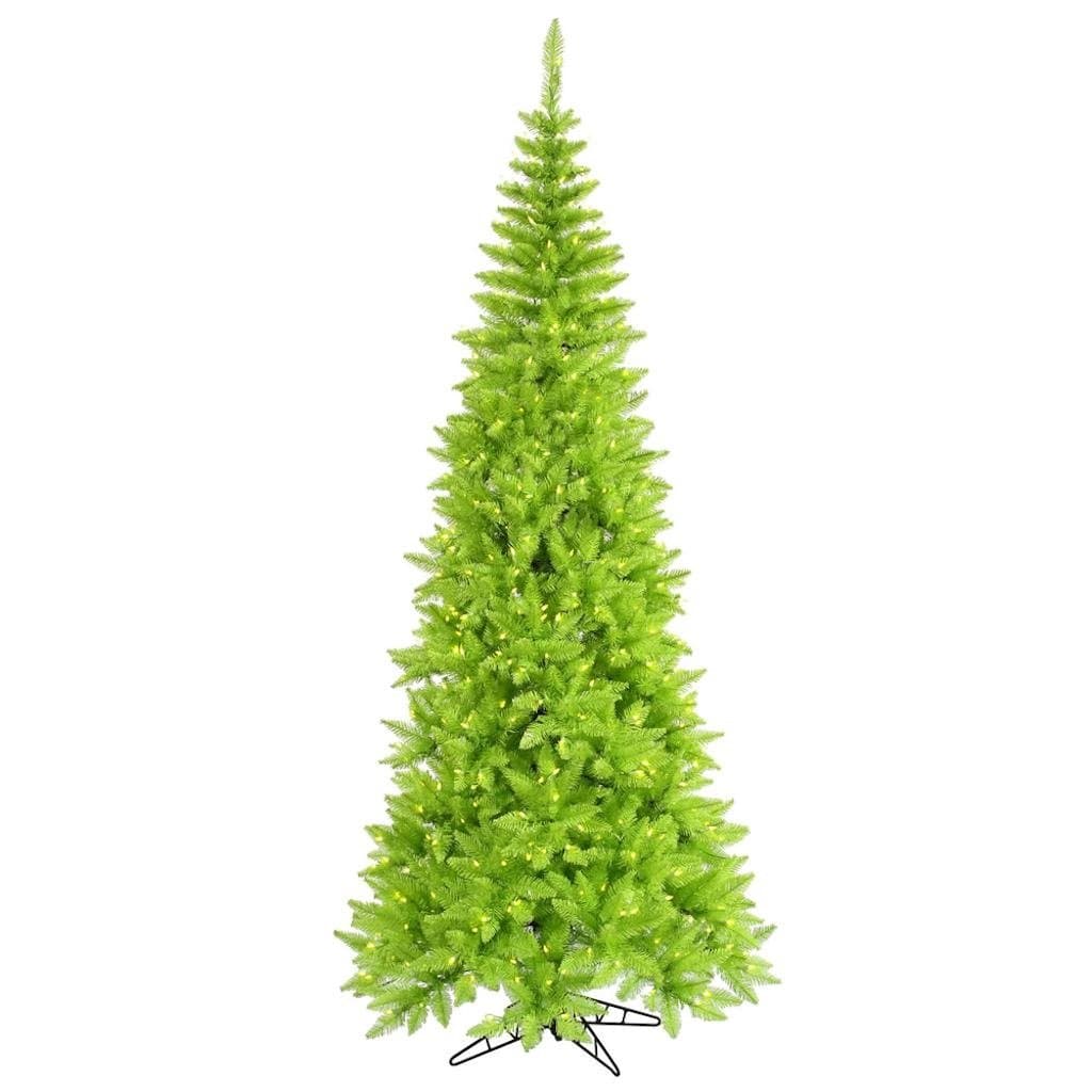 Vickerman 434109-9' x 46" Slim Lime Tree with 700 Lime LED Lights Christmas Tree (K162581LED)