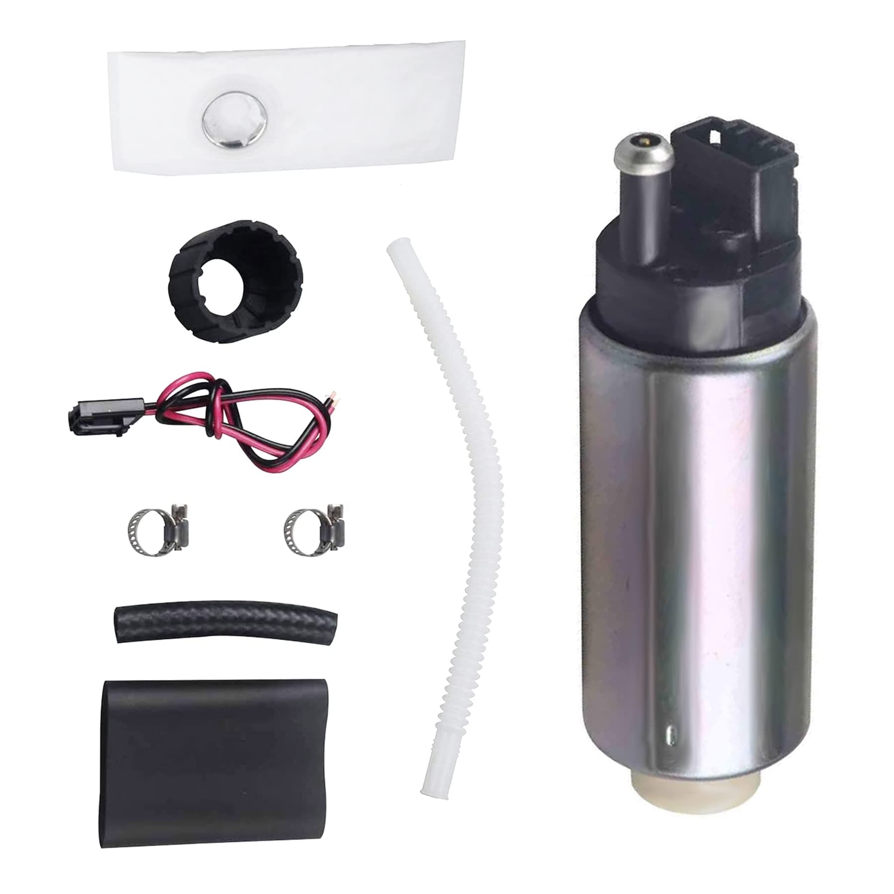 255LPH High Performance Electric Fuel Pump Replace Walbro GSS340 with Installation Kits