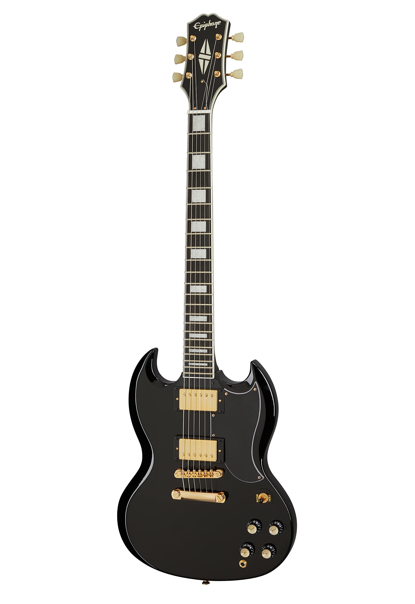 Epiphone SG Custom Electric Guitar Ebony Gold Hardware