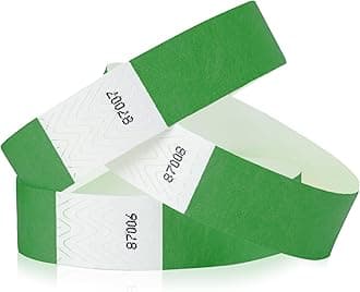 WristCo Kelly Green 3/4 inch Tyvek Wristbands 200 Count