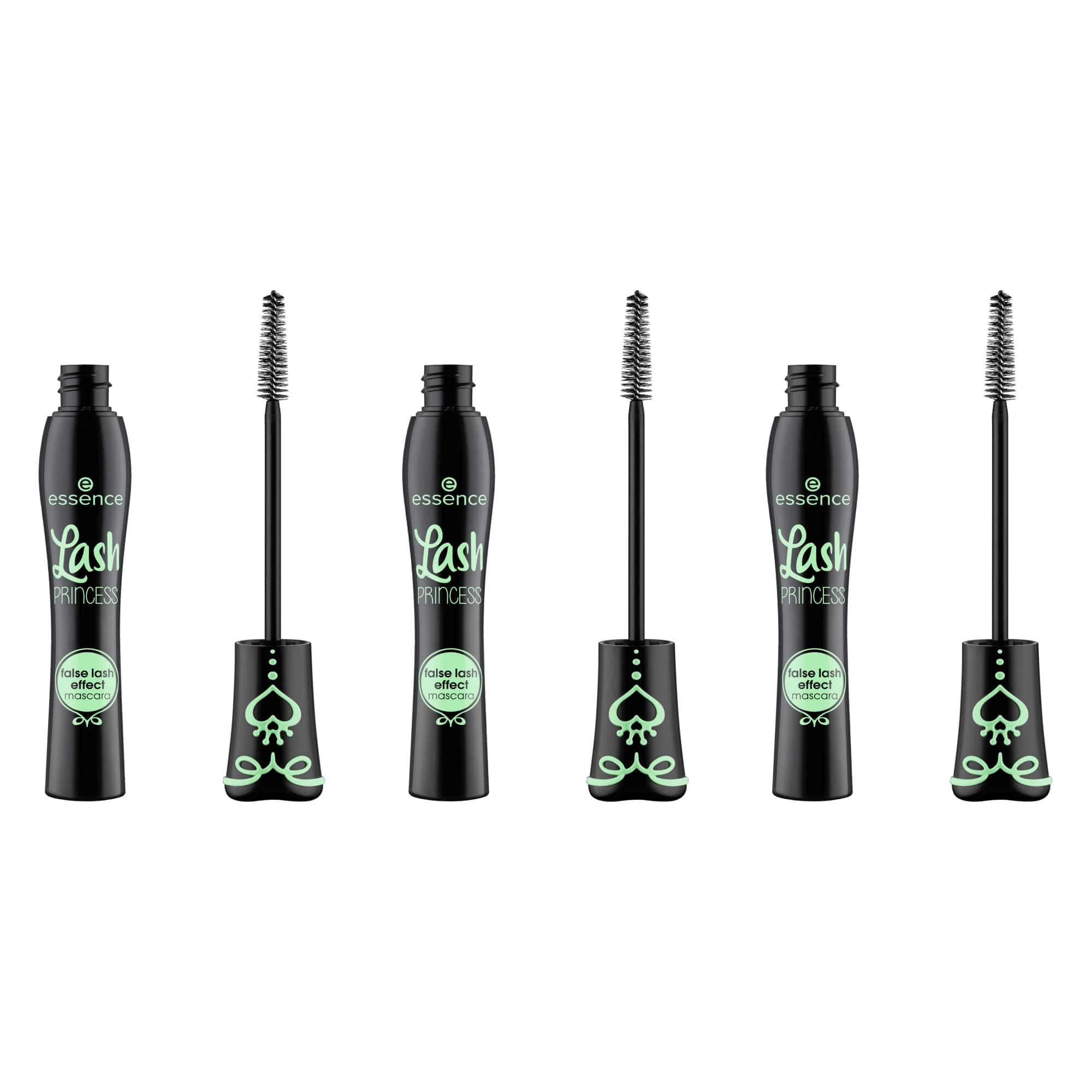 essence Lash Princess False Lash Effect Mascara – Black, Defining & Volume-Shaping, Long-Lasting, Smudge-Proof, Clump-Free, Vegan, Perfume-Free, Ophthalmologist-Tested – Pack of 3 (3 x 12 ml)