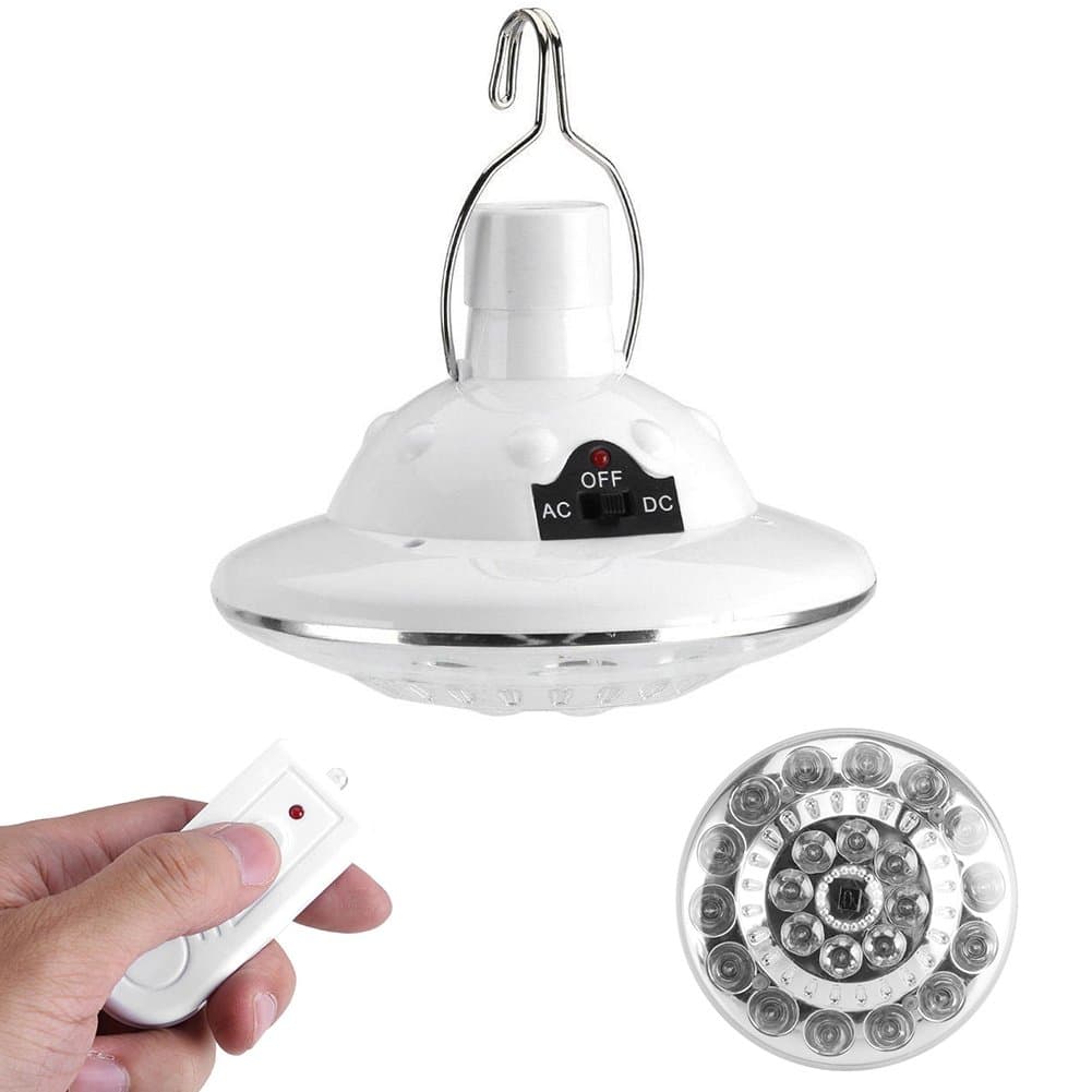 JOZOCY Camping Solar Light, 22 LED Hanging Solar Light with Remote Control, Portable Outdoor Solar Lamp Hooking Garden Camp Emergency Lighting Chandelier