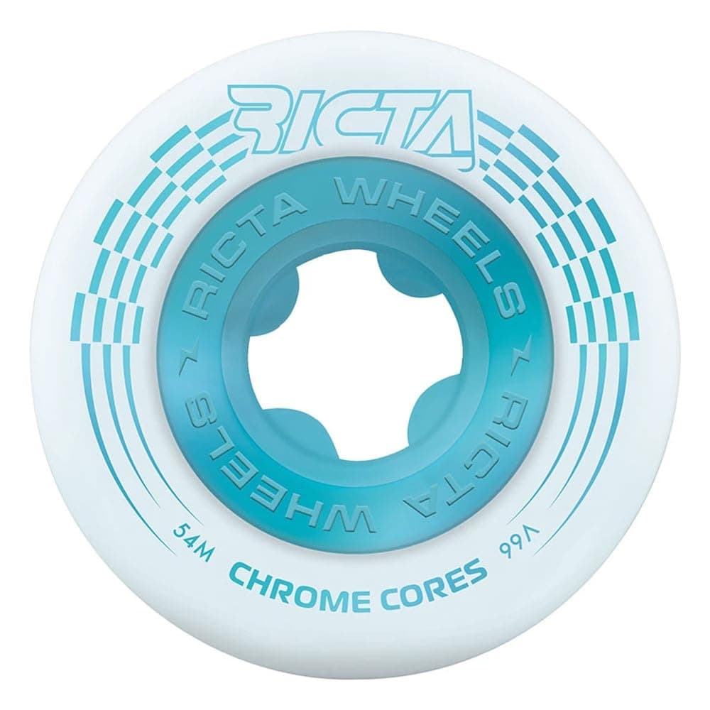 Chrome Core 99a Skateboard - White/Teal - 54mm
