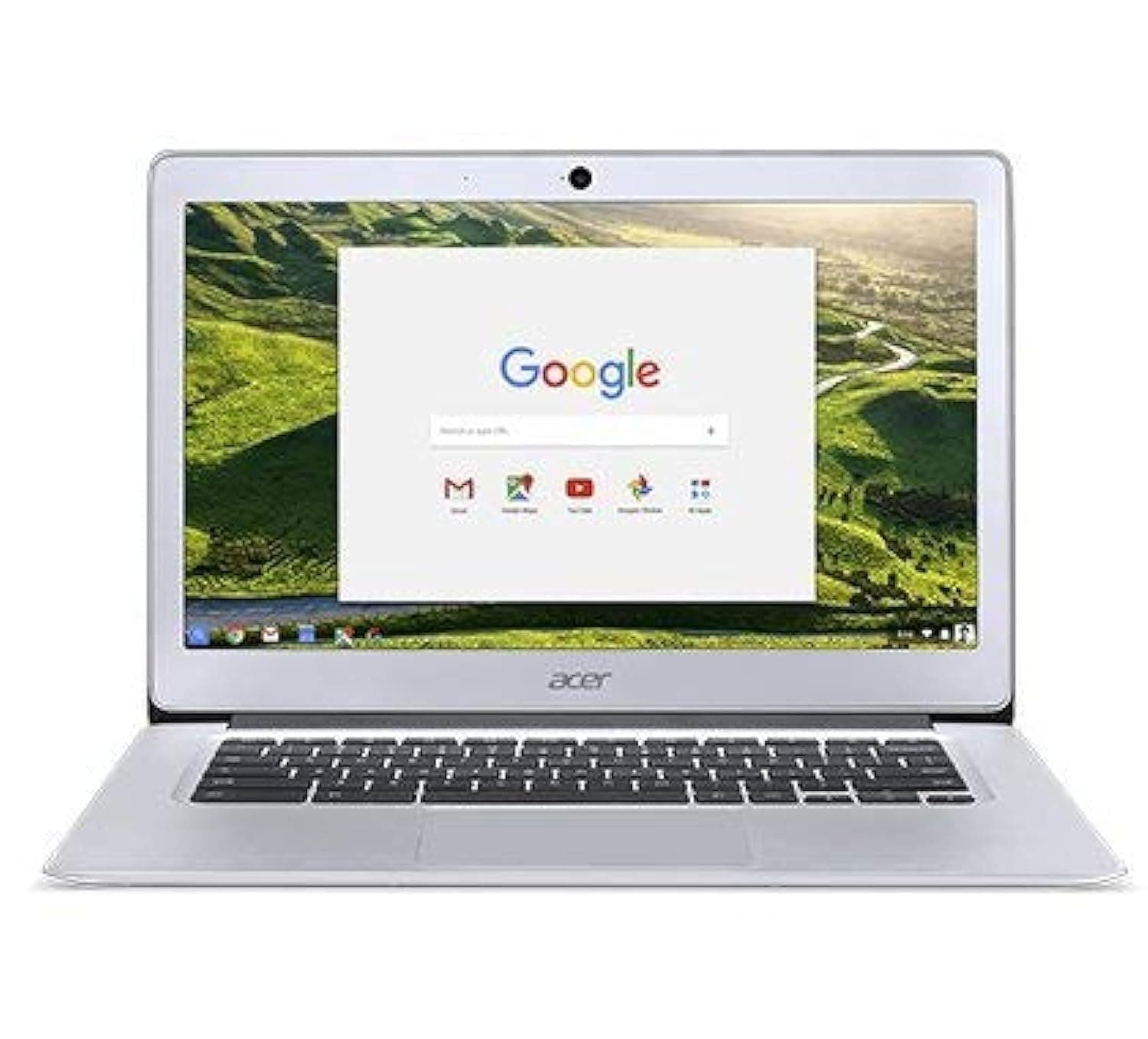 Acer Newest 14inch Flagship Chromebook, Intel Quad-Core Atom E8000 Up to 2.00GHz Processor, 4GB RAM,32GB SSD, WiFi, HDMI, Chrome OS-(Renewed) (Silver/Atom)