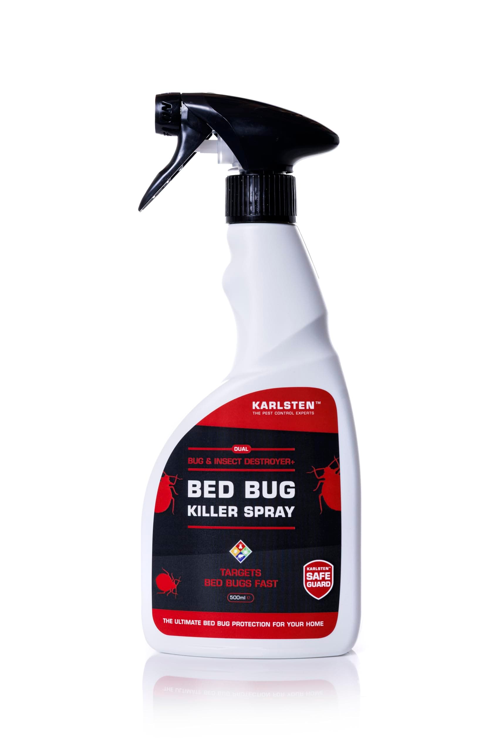 Karlsten Bed Bug Killer Spray, 500ml - Fast Acting Spray, Strong Killer, Kills on Contact,for Mattress Repellent protection Kills On Contact
