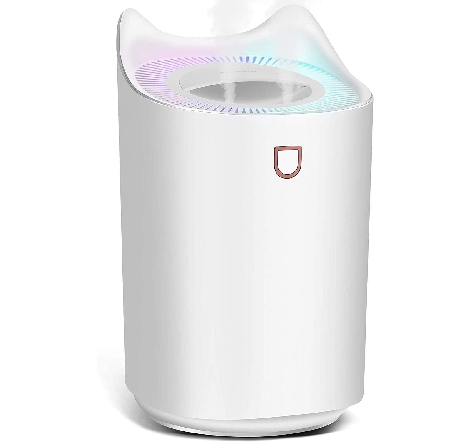NEWKBO Cool Mist Humidifier, 3.3L Diffuser with 7-Color Mood Lights, Last Up to 48 Hours, Sleep Mode, Auto Shut-Off
