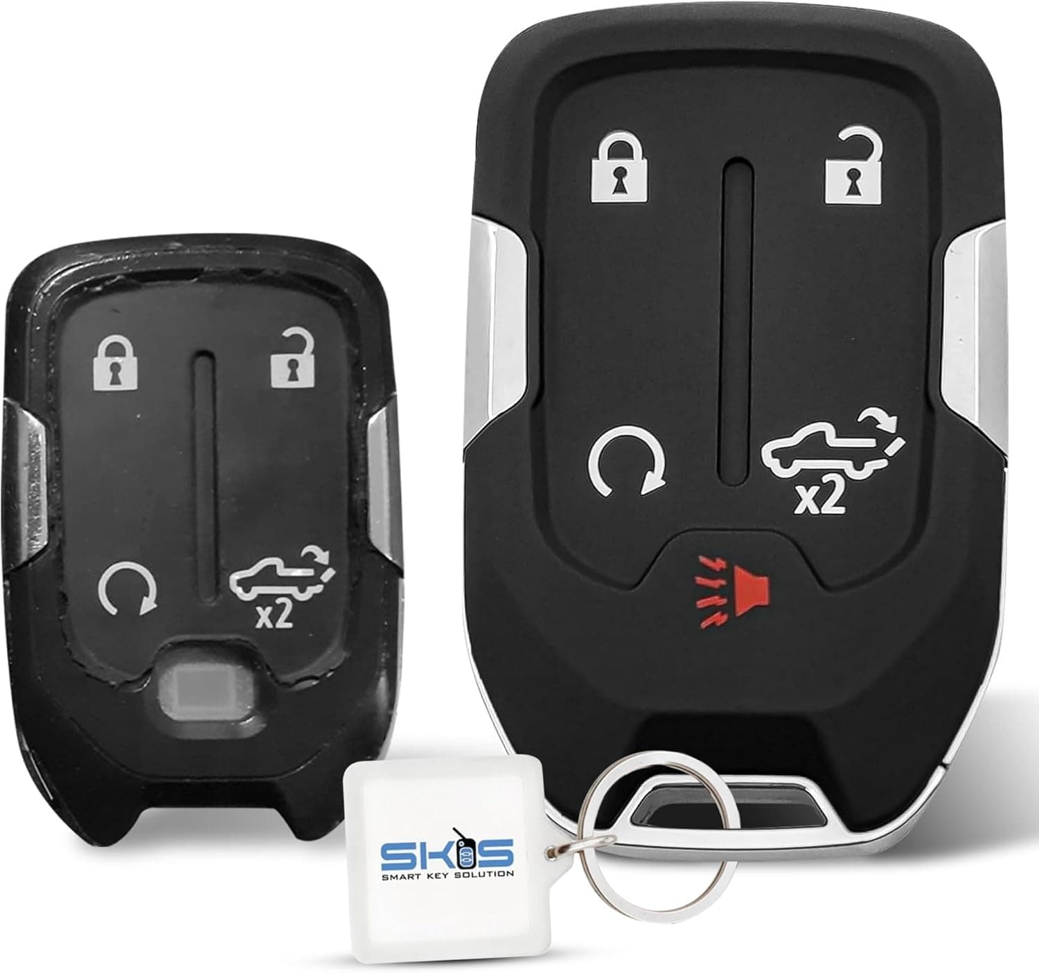 Key Fob Shell, Replacement Smart Remote Key Case Cover 5 Buttons for 2019-202...