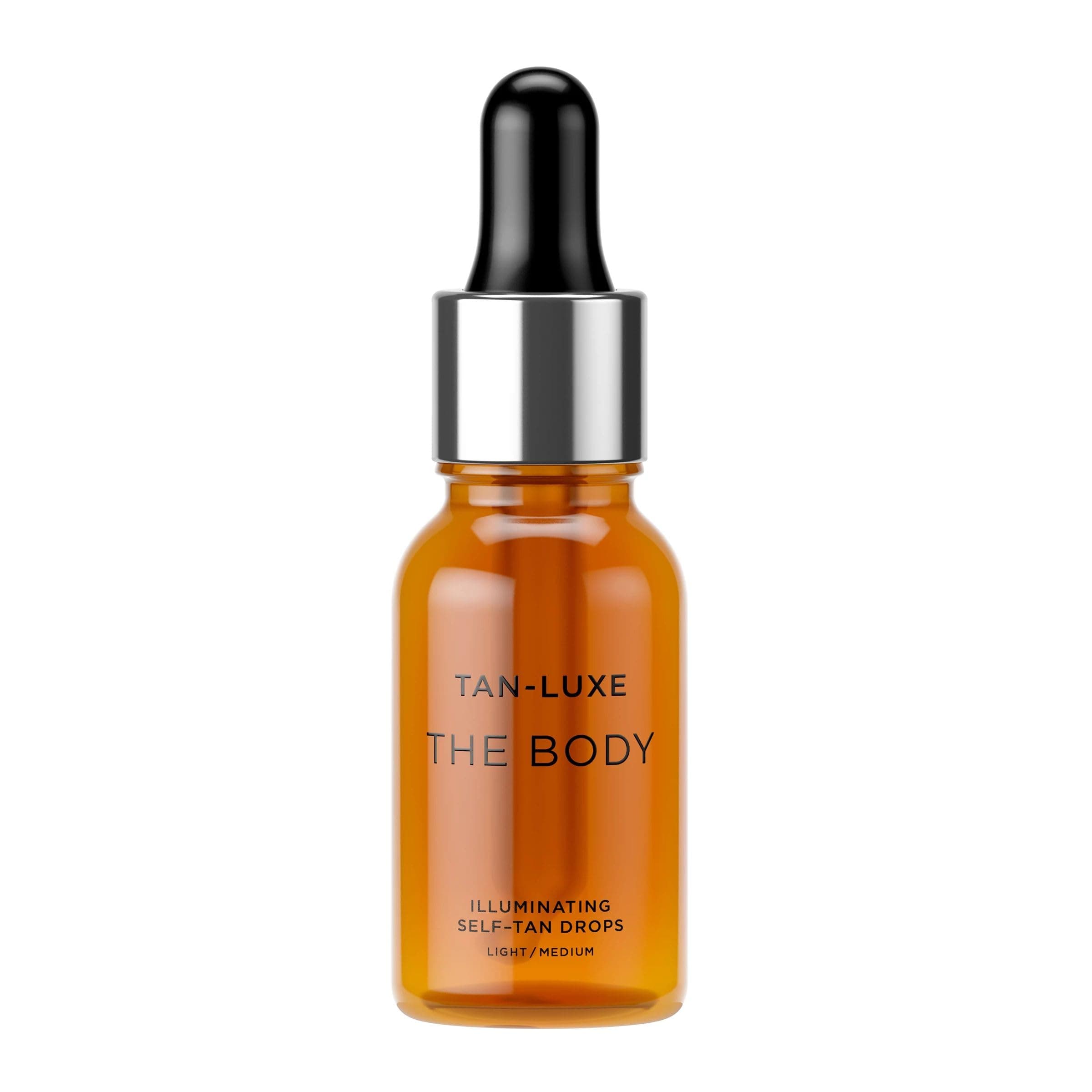 THE BODY Self Tan Drops, Light/Medium (15 ml) Add Tanning Drops to Skin Care for Custom Body Tan, Cruelty Free & Vegan