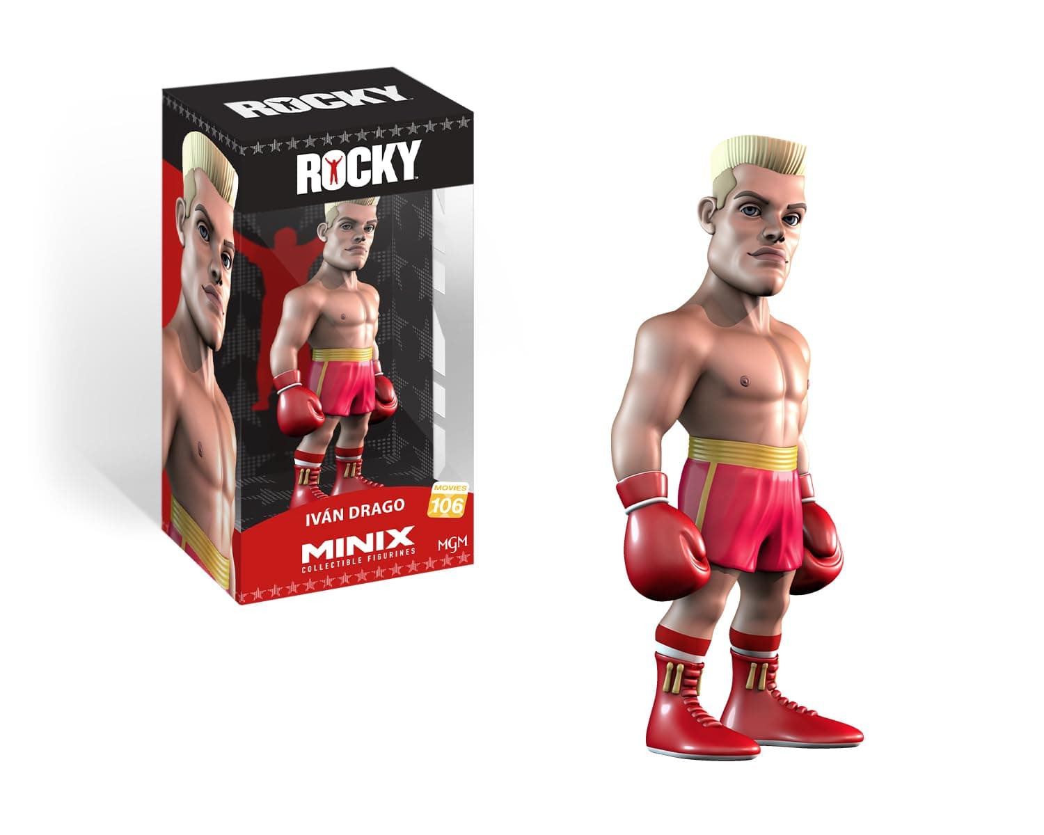 Minix Ivan Drago Model | Collectable Ivan Drago Figure From The Rocky IV Film | Bandai Minix Film Toys Range | Collect Your Favourite Rocky Figures From The Films | Rocky IV Movie Merchandise