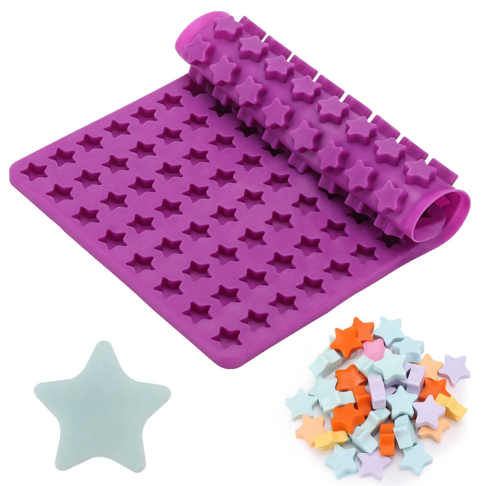 BTYMS 112 Cavity Mini Star Silicone Molds Ice Cube Mold Fun Shaped Mold for Homemade Dog Training Treats, Gummies, Candy, Chocolate Chips,Biscuits