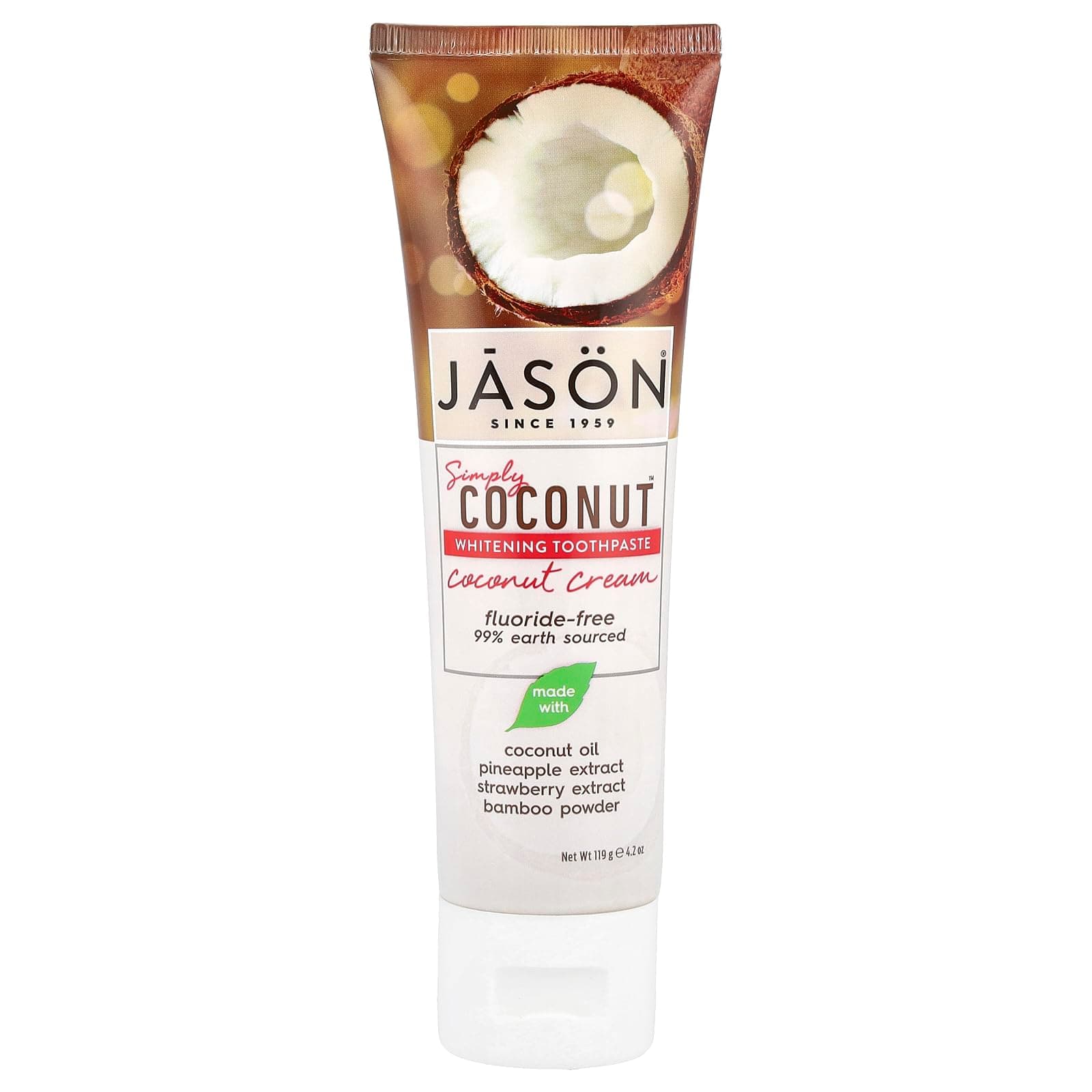 JASON Simply Coconut Coconut Cream Toothpaste