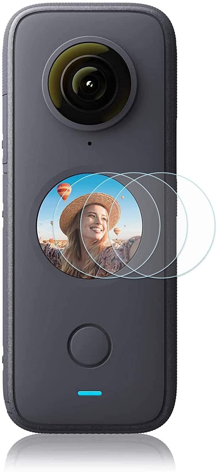Screen Protector for Insta360 ONE X2 Panoramic Action Camera - 0.3mm 9H Hardness Ultra-Clear Tempered Glass Cover (3 Packs)