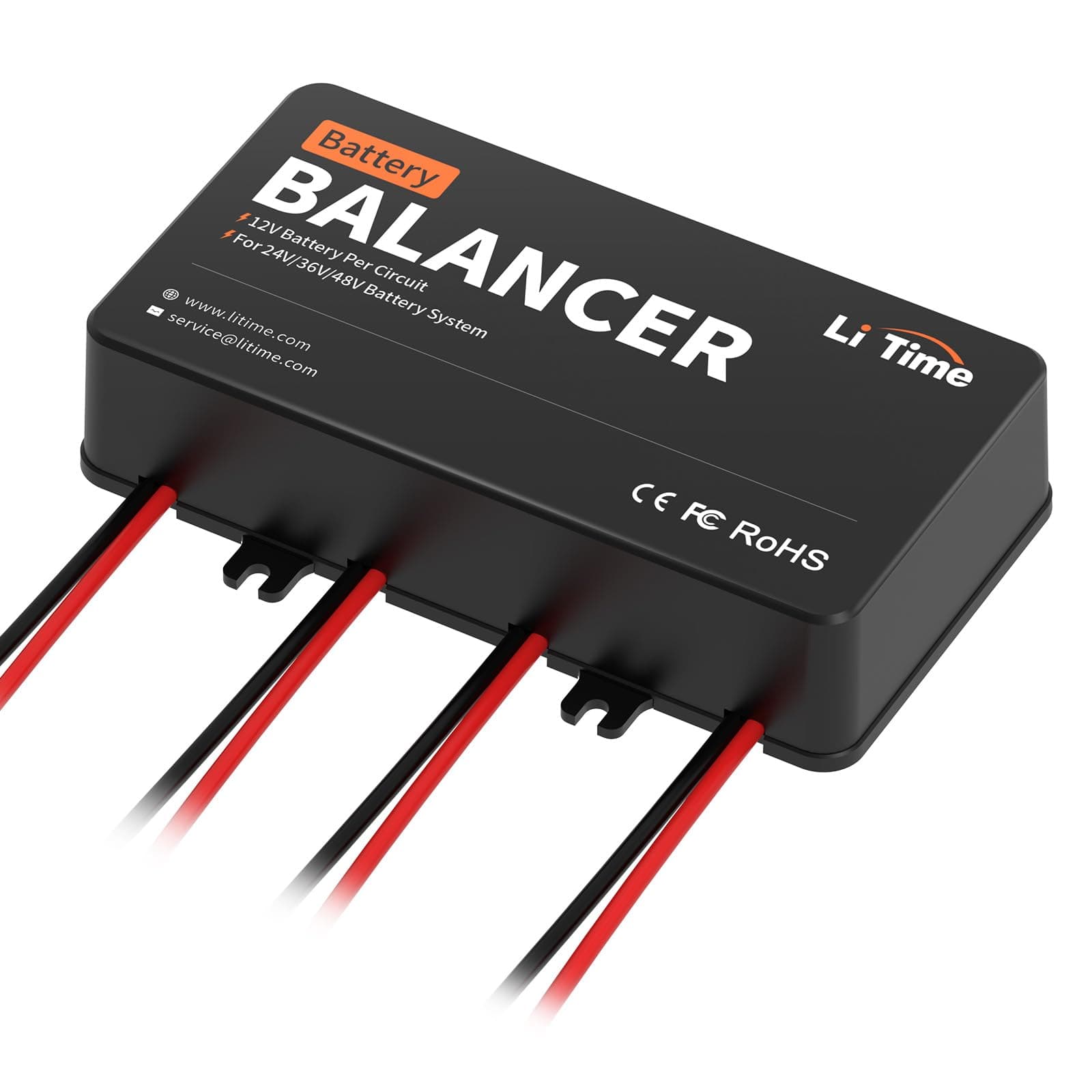 LiTime 48V Battery Equalizer, Active Balancer for 24V/36V/48V Bank, Supports for LiFePO4, Lead Acid, Gel, FLA, SLA Battery, Perfect for Home, RV, Solar, Trolling Motor, Off Grid