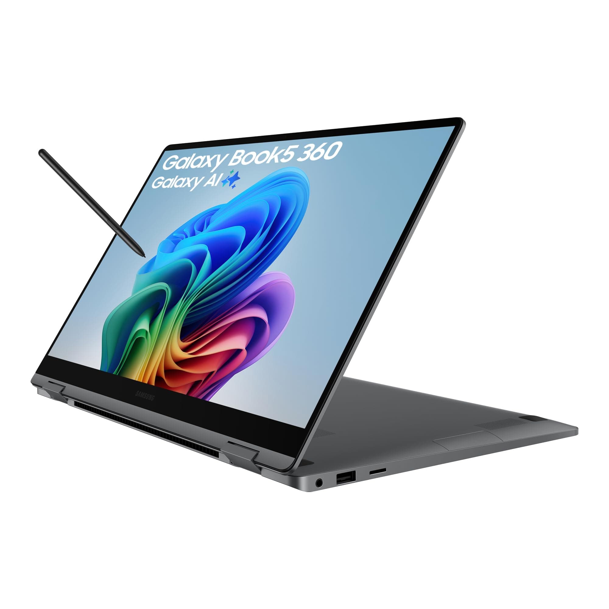 Galaxy Book5 360, Copilot+ PC (2025) 15.6", Intel Core Ultra 5 Processor, S Pen Included, 16GB RAM, 256GB Storage, Grey