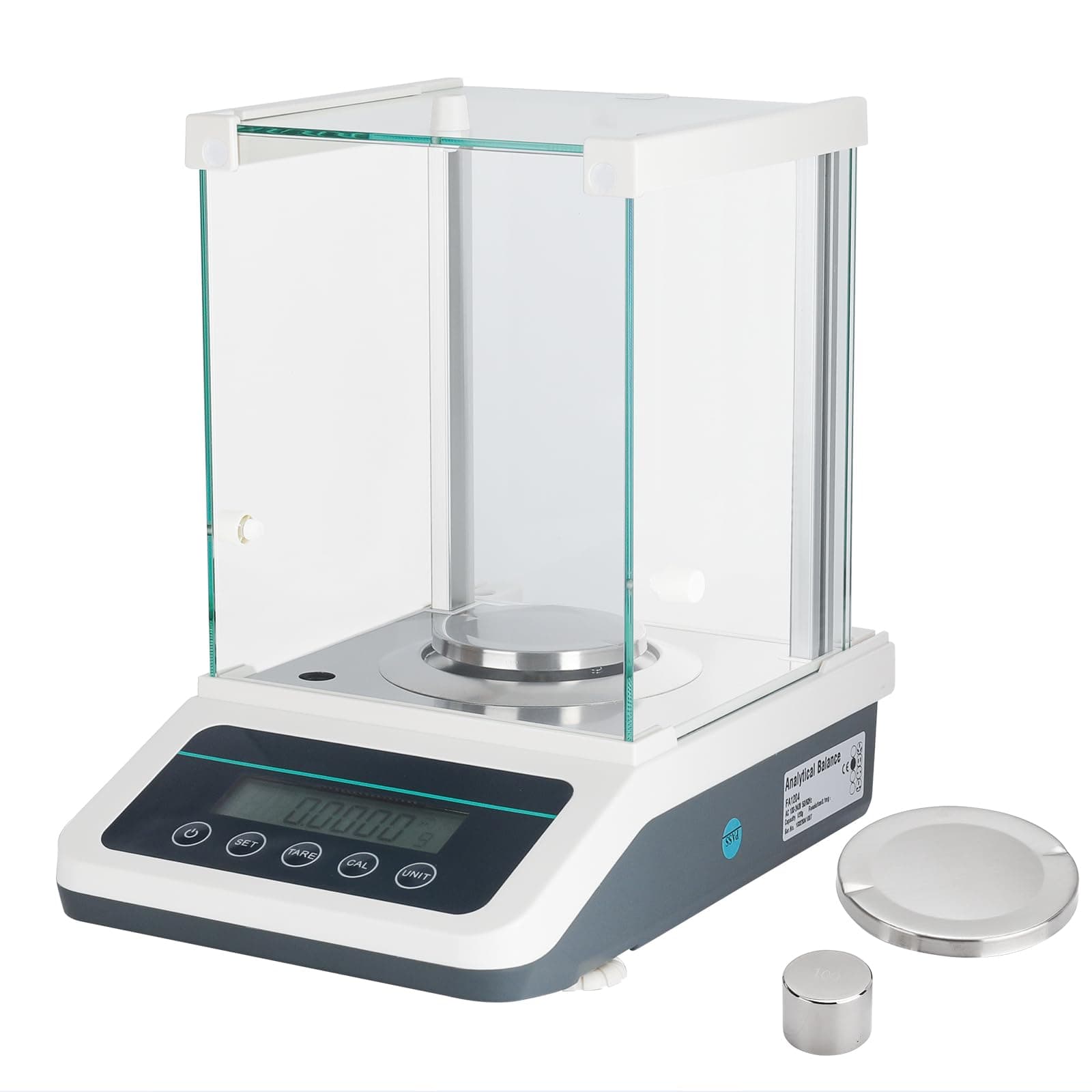 Precision Lab Scale 0.0001g - Analytical Balance,Laboratory Electronic Balance with Digital Weights and RS232 Interface（120gx0.1mg）