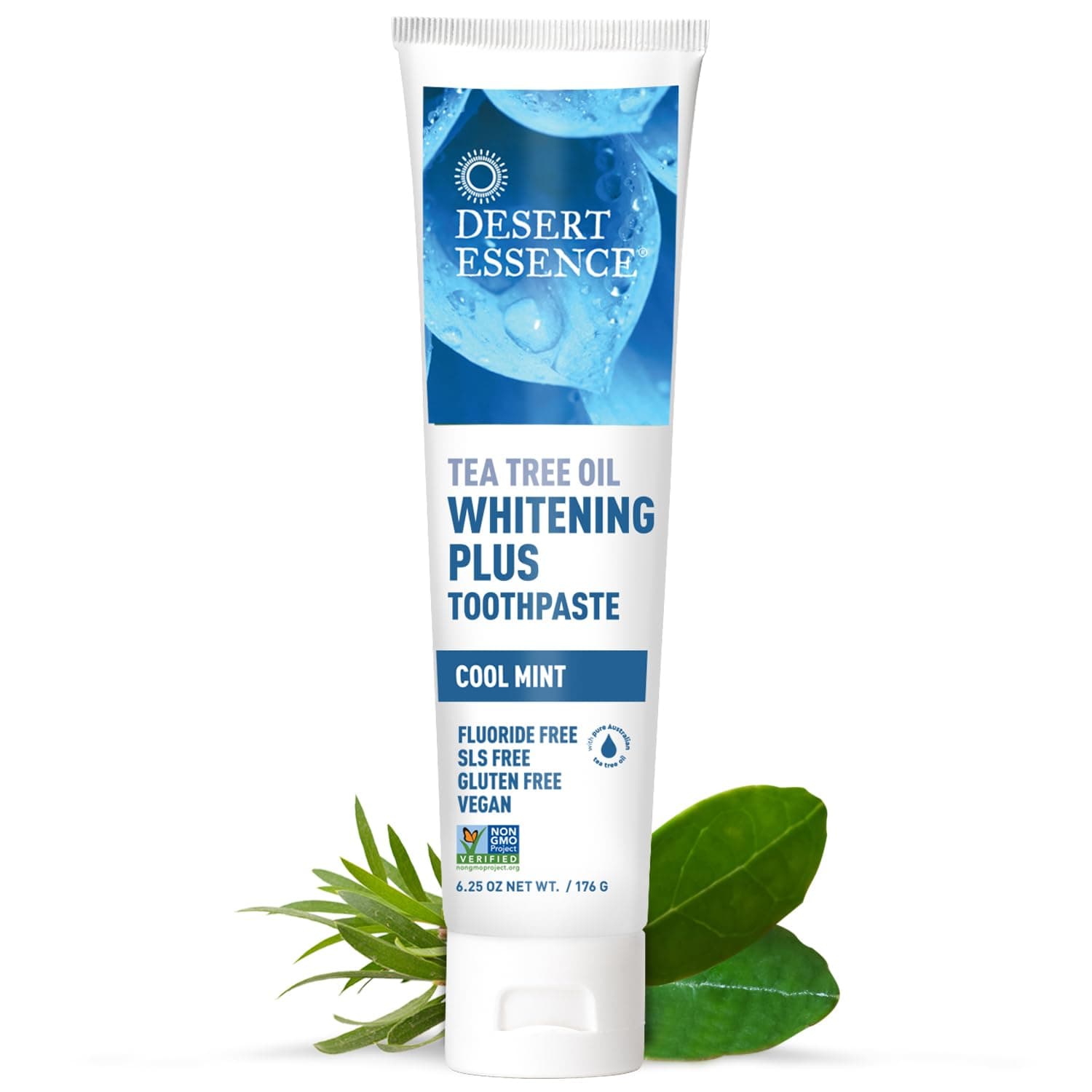Desert Essence Whitening Plus Cool Mint Toothpaste - 6.25 oz