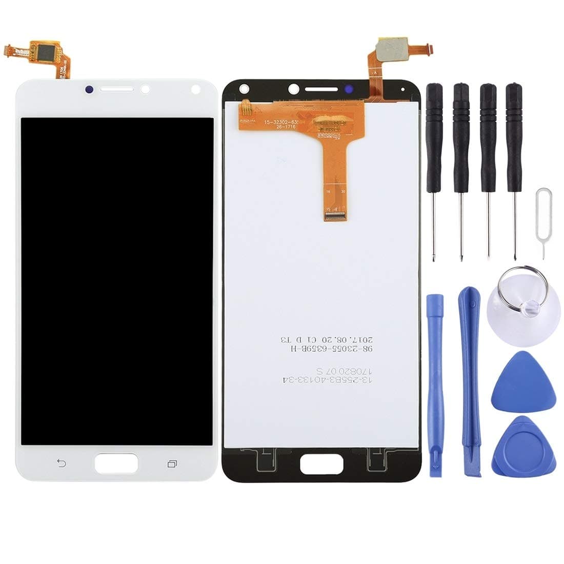 Jiangym Mobile Phone LCD Screen LCD Screen and Digitizer Full Assembly for Asus ZenFone 4 Max / ZC554KL (Black) LCD Screen (Color : White)