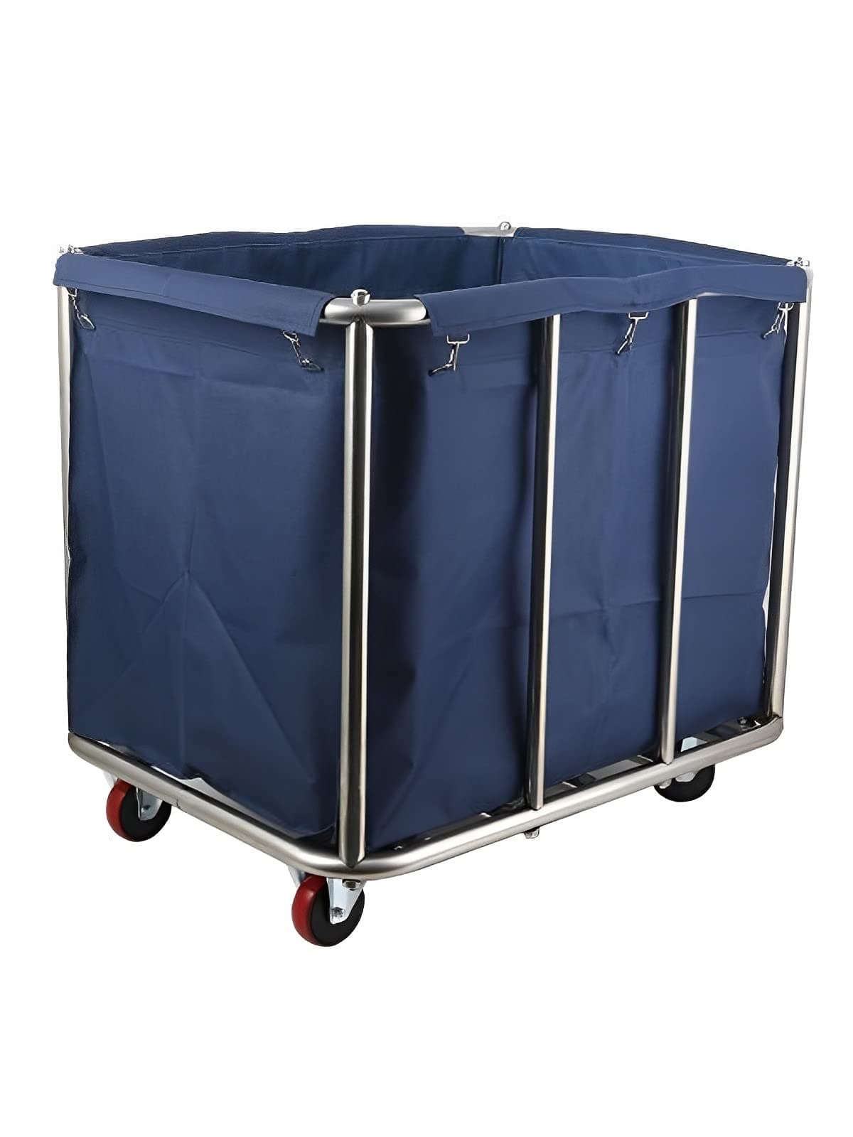 Easyars Large Laundry Cart With Wheels Heavy Duty Rolling Storage Basket Organizer 330Lb Load Truck for Large Family or Commercial Hotels and Hospital Laundry Room Transport Clothes and Linen Material
