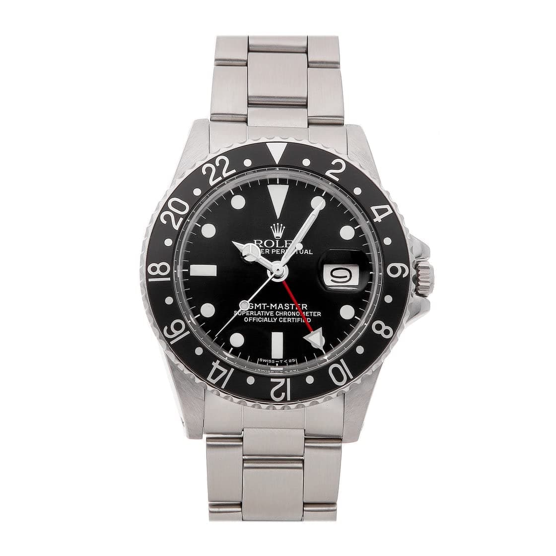 GMT-Master Automatic Black Dial Watch 1675 BLK OYS (Pre-Owned)