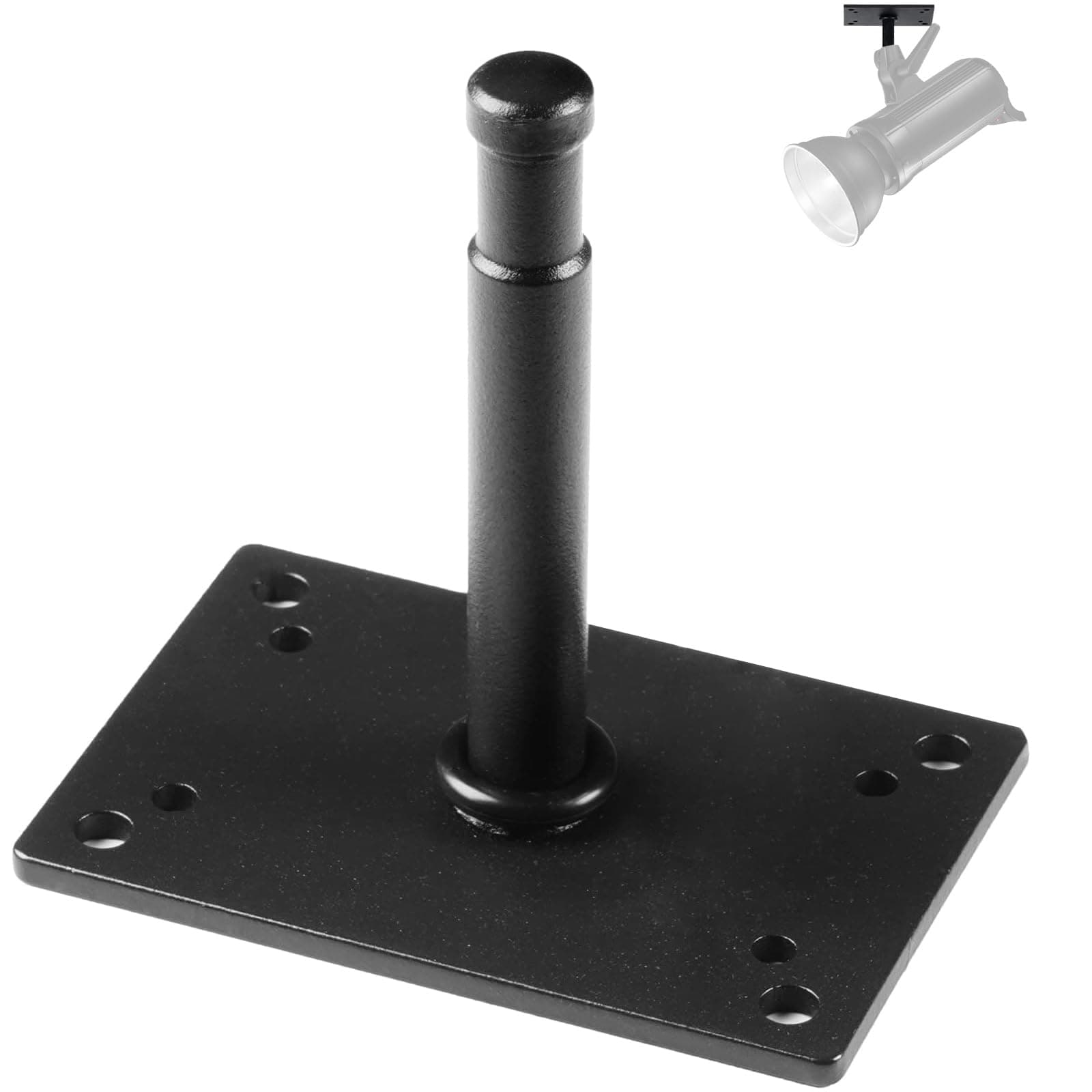 Studio Baby Pin Plate Wall Ceiling Mount,5.9" Mini Lighting Wall Holder with 5/8" Stud for Photo Studio Light Stand Flash Accessories