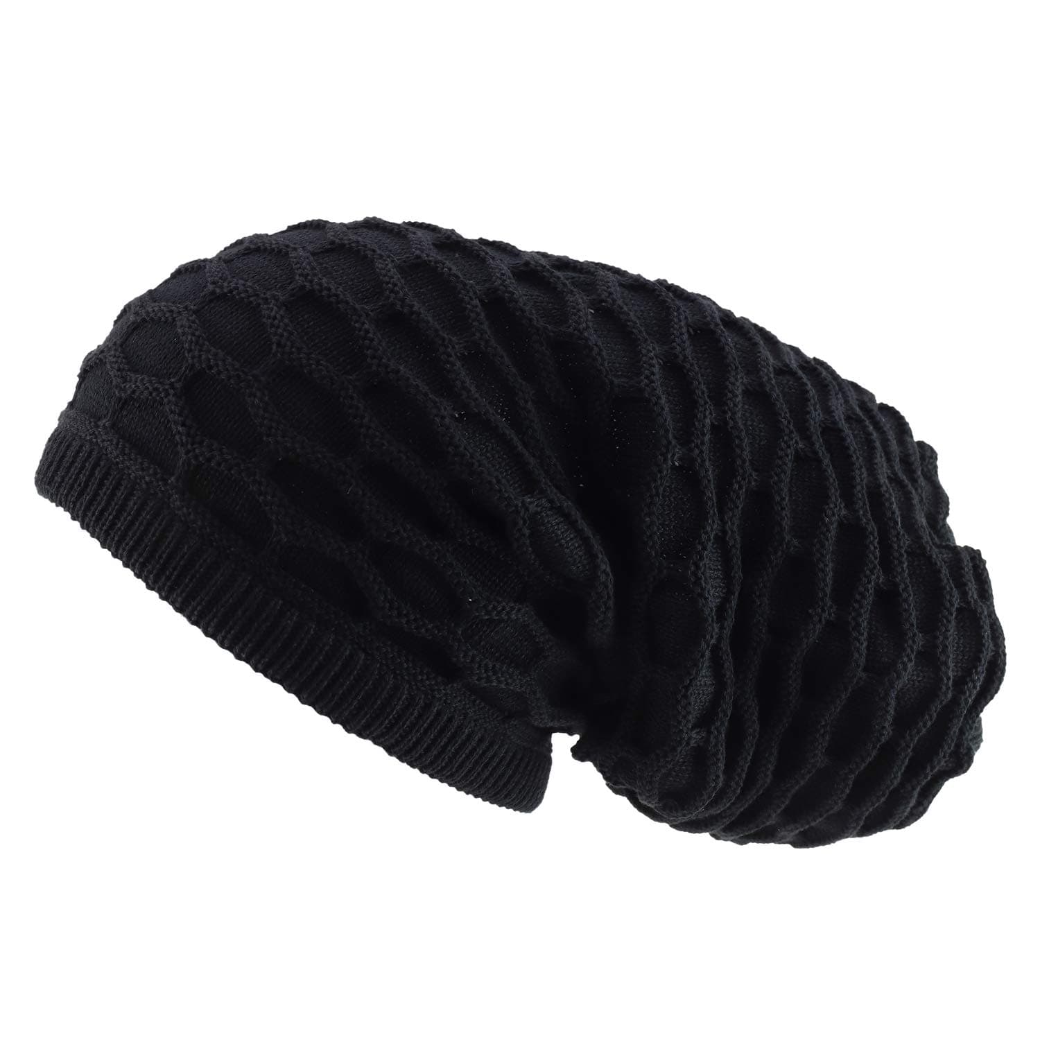 Rasta Dreadlock Reggae 100% Cotton Deep Crown Long Beanie Hat