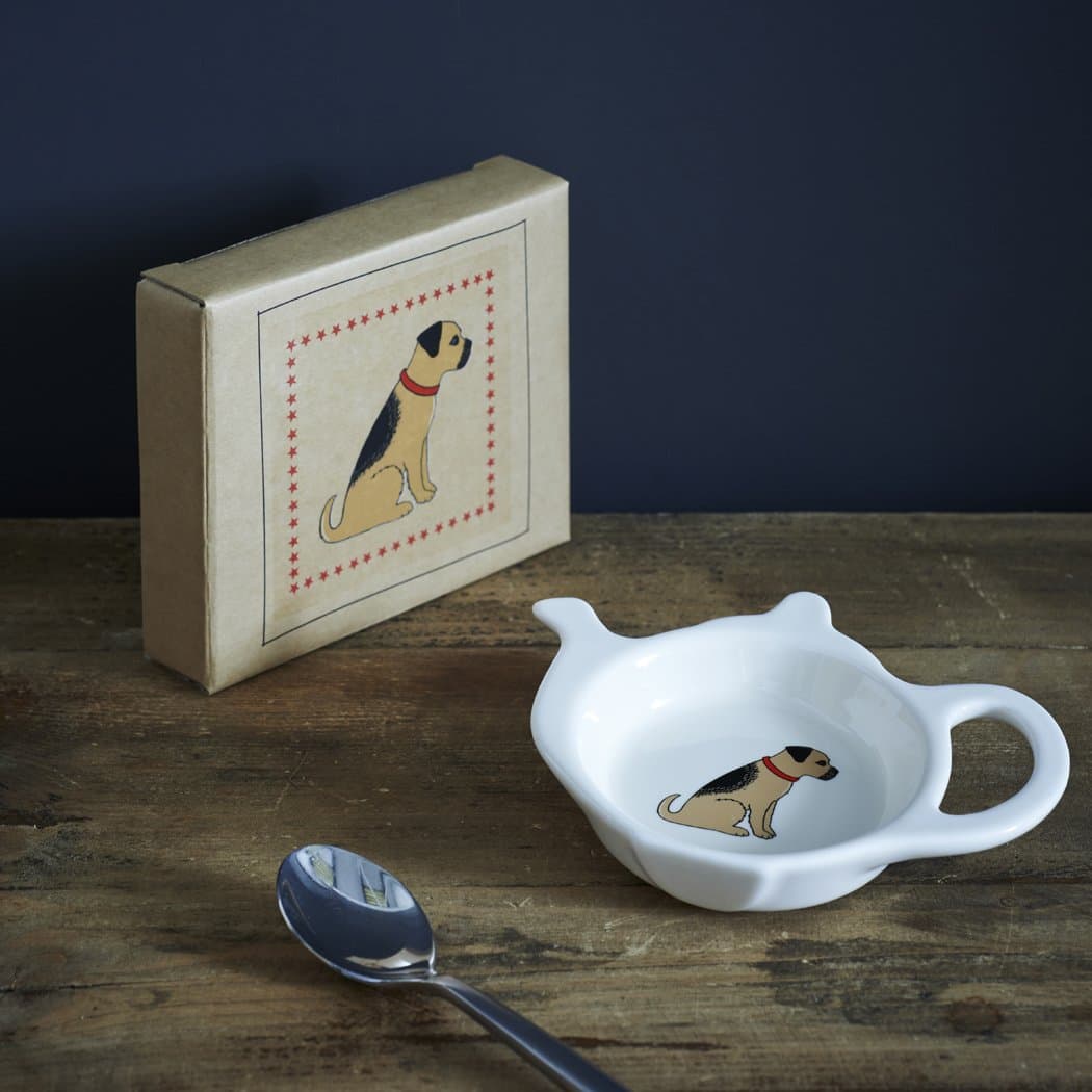 Sweet WilliamTeabag Dish, Teapot Shape, Border Terrier