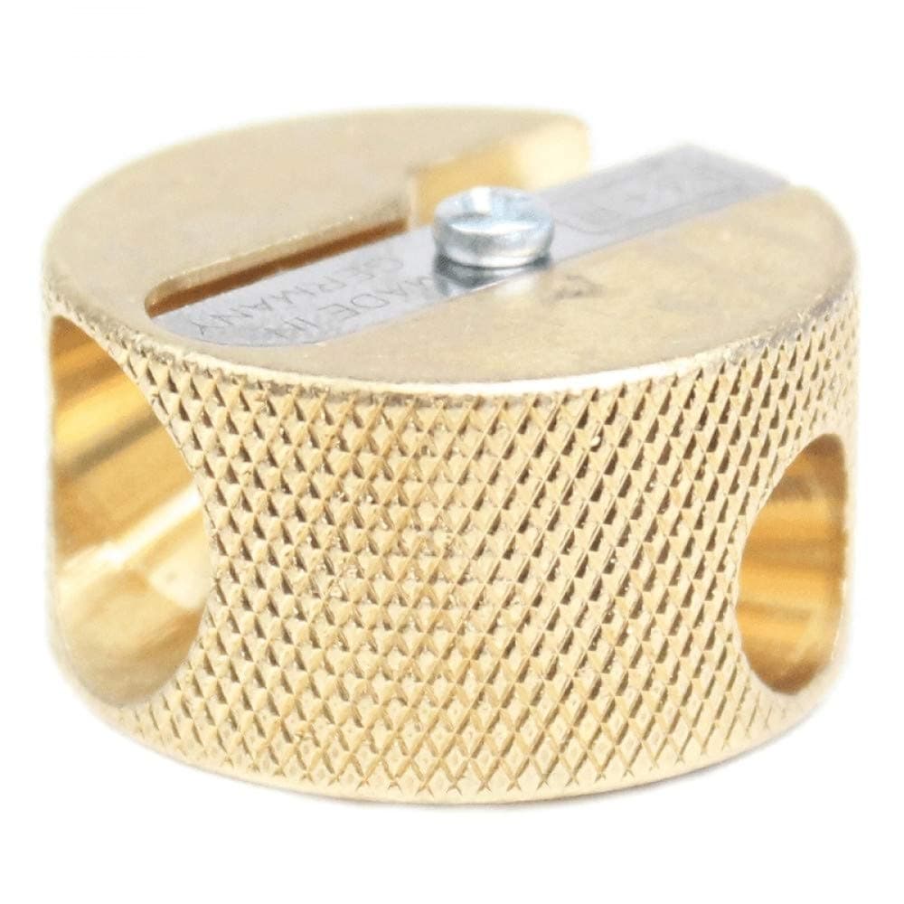 Jakar Round Solid Brass Double Hole Sharpener