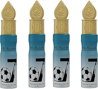 Al-NuaimAttar Roll On for Men & Women - 6ml (Pack of 4-6ml Each, O7)