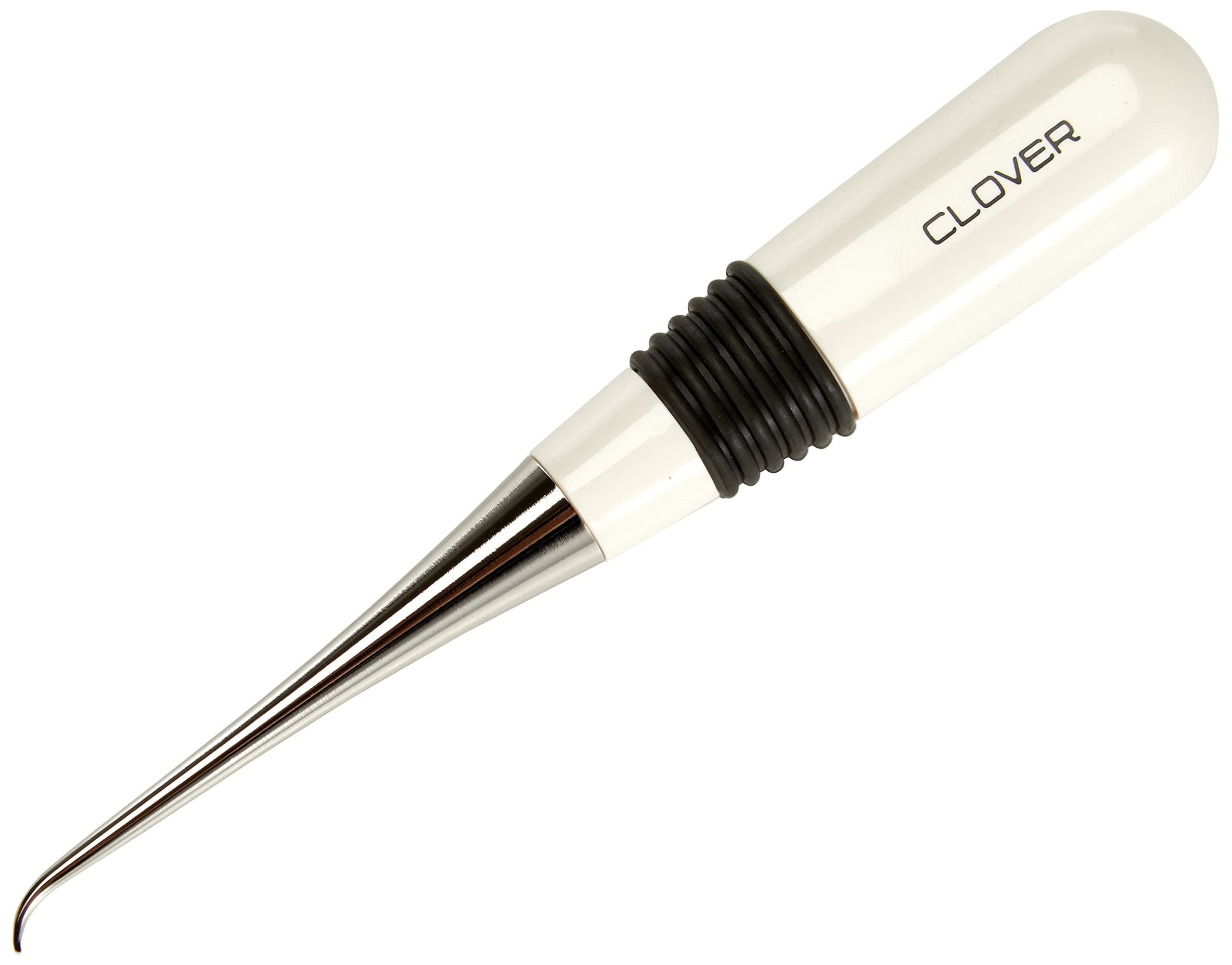 Clover 4880 Curved Awl for Sewing,White/Silver