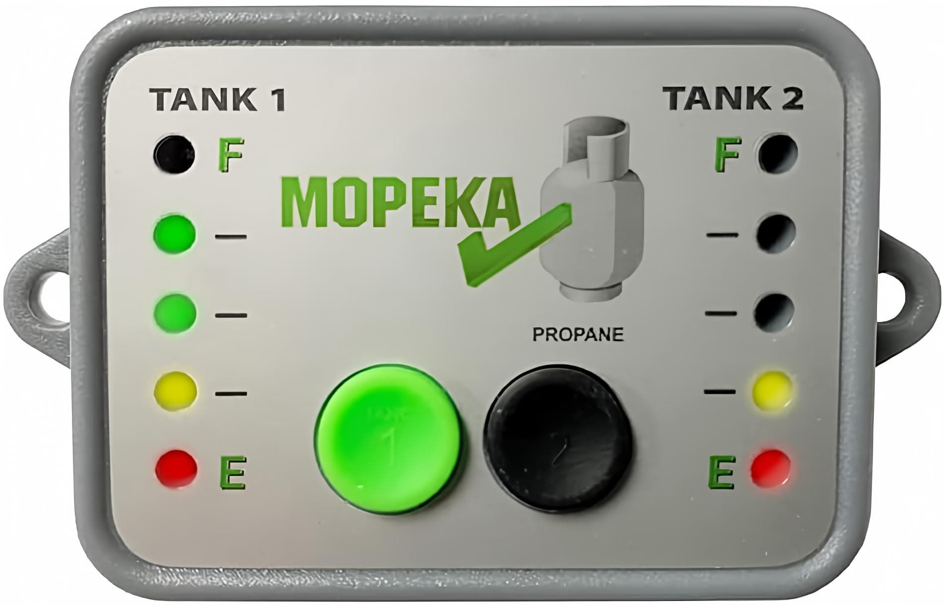 Mopeka Tank Check LED Gauge Display - New Silver Reprogrammable Model - Mount...