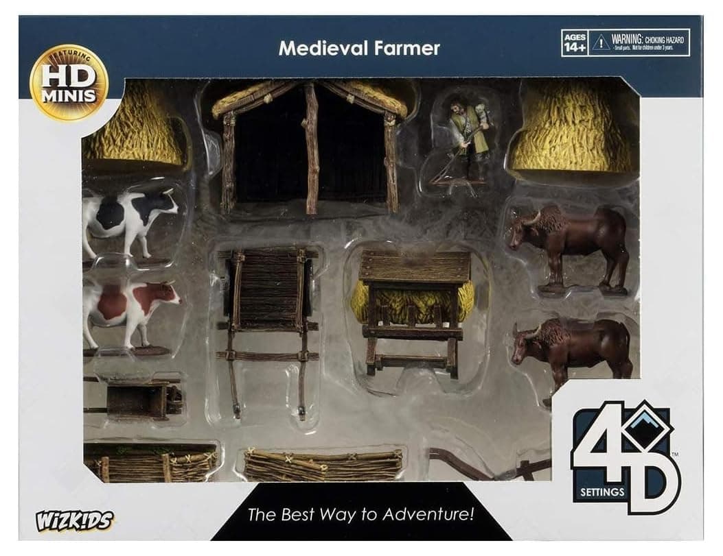 WarLock Tiles: Accessory – 4D Settings Medieval Farmer