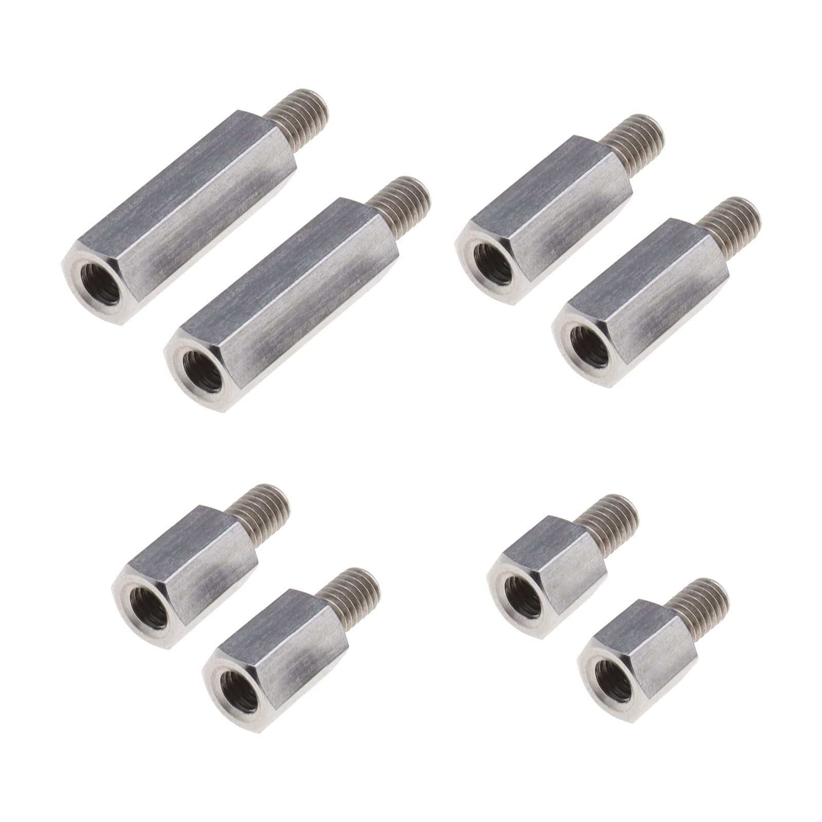 Create idea 8PCS Single Head Stud Hex Standoff Spacers Male to Female Thread 10mm 15mm 20mm 30mm M6 x M6 for PCB Hexagonal Fasteners Hardware Accessories Stainless Steel
