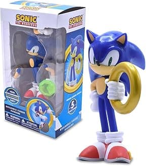 Just Toys LLC — Buildable Sonic The Hedgehog [Sonic] Figure │ 4″ Collectible Toy, Interchangeable Arms & Accessories, Ages 6+ (Knuckles, Sonic, Knuckles, Amy Rose, and Shadow)