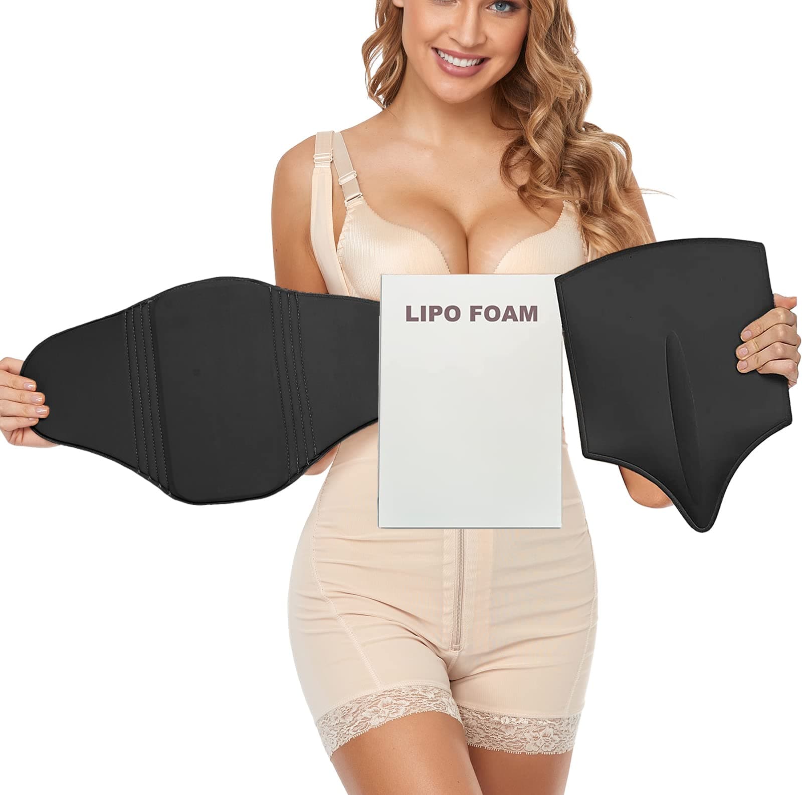 3 Pack Lipo Foam Board Ab Board Post Surgery Liposuction Abdominal Compression Front & Back Board BBL Lumbar Molder Backboard For Liposuction